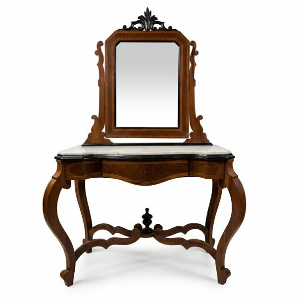 Console table with mirror in Louis Philippe style
