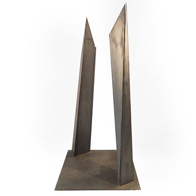 Verticale – Tristano e Isotta (scultura in metallo)