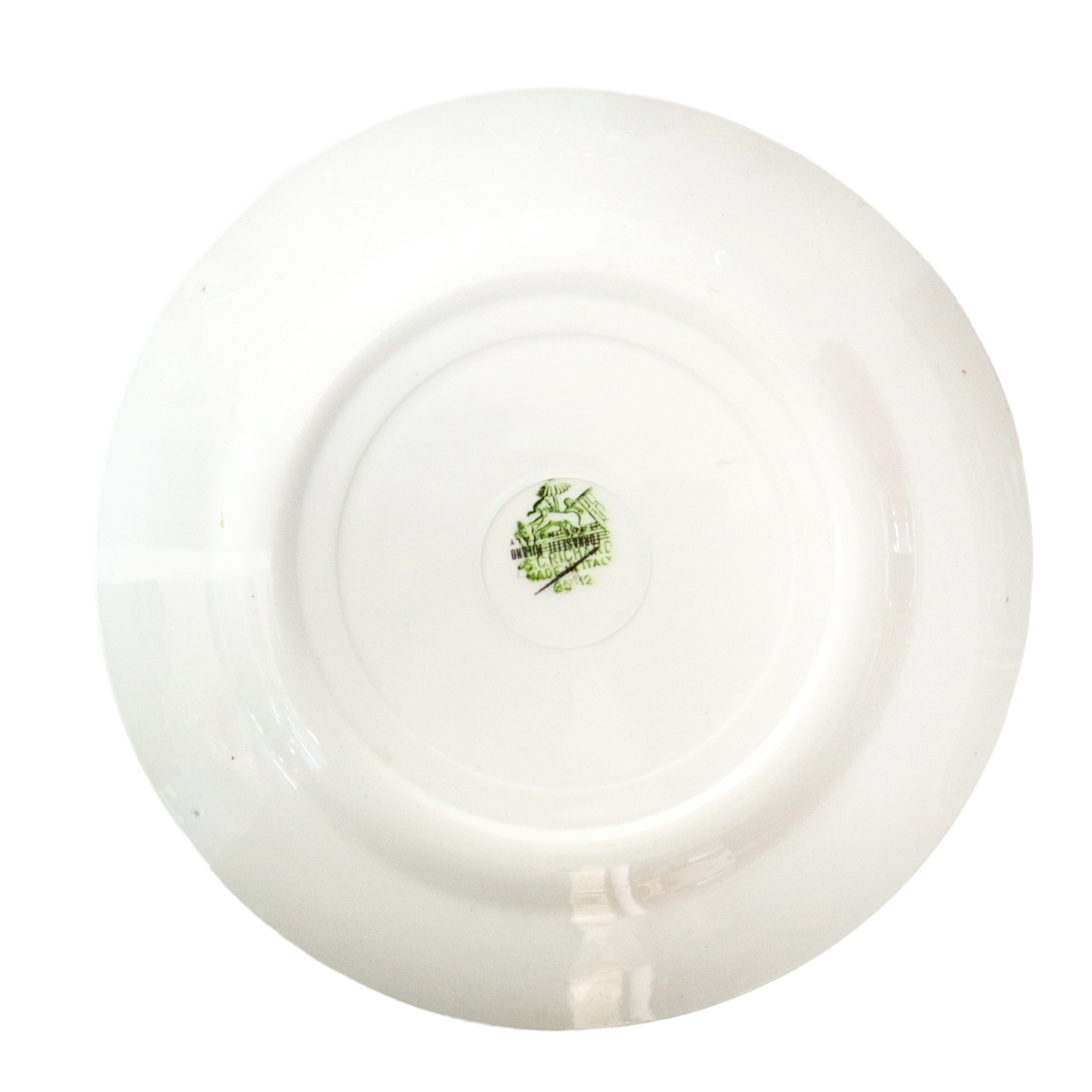 Coppia di piatti in ceramica Fornasetti, Serie Conchiglie
