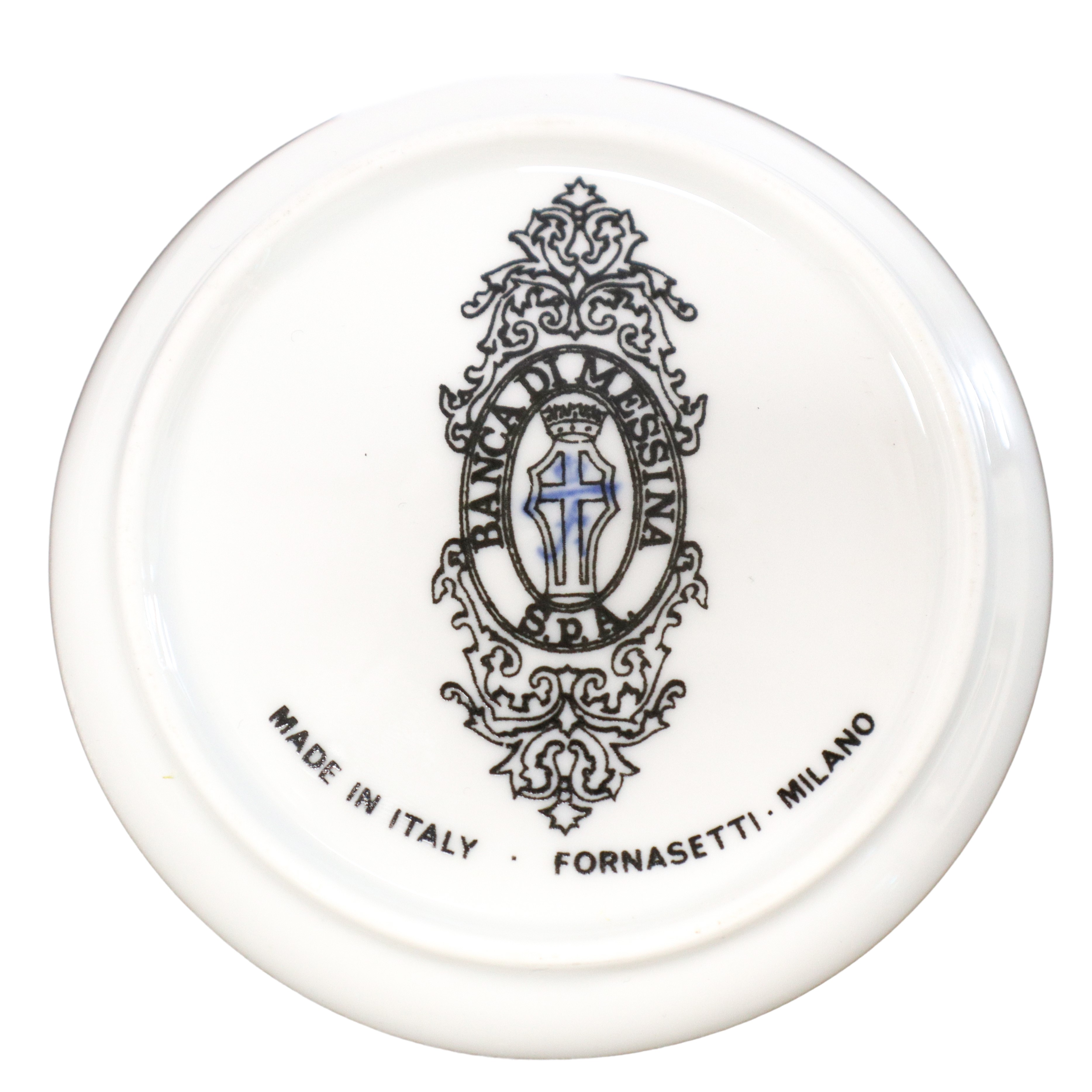 N 6 piattini ornamentali Fornasetti "Banca di Messina"