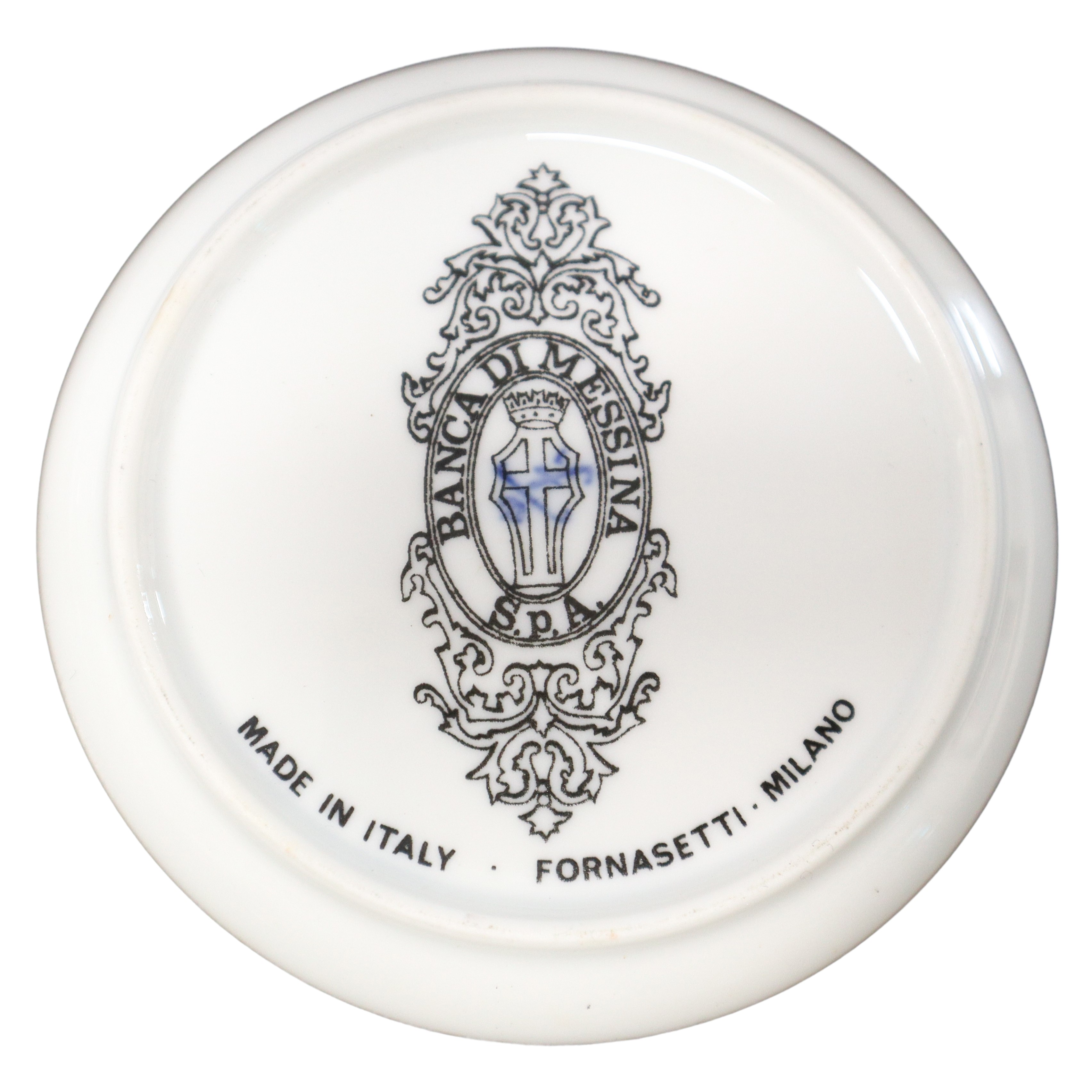 N 6 piattini ornamentali Fornasetti "Banca di Messina"