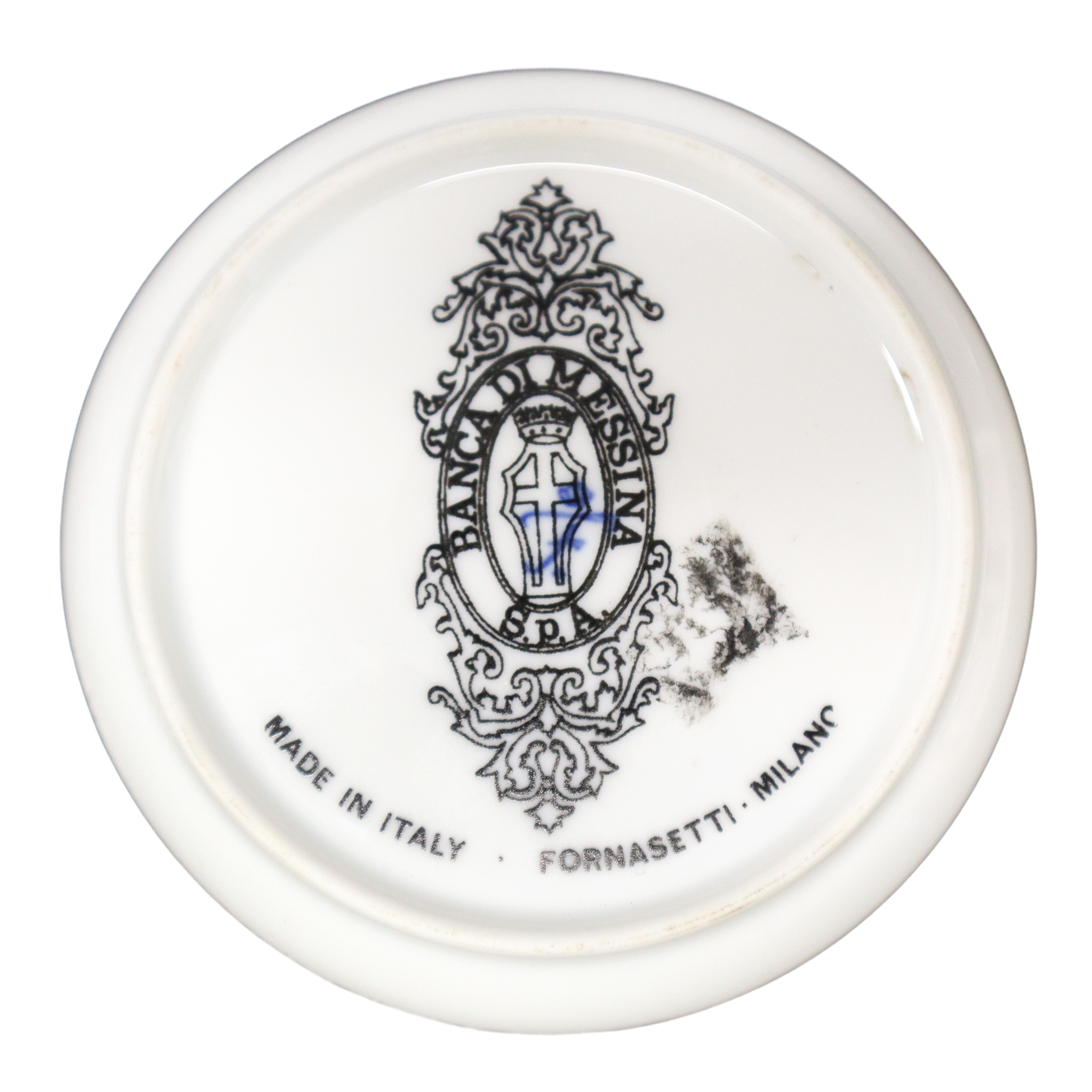 N 6 piattini ornamentali Fornasetti "Banca di Messina"