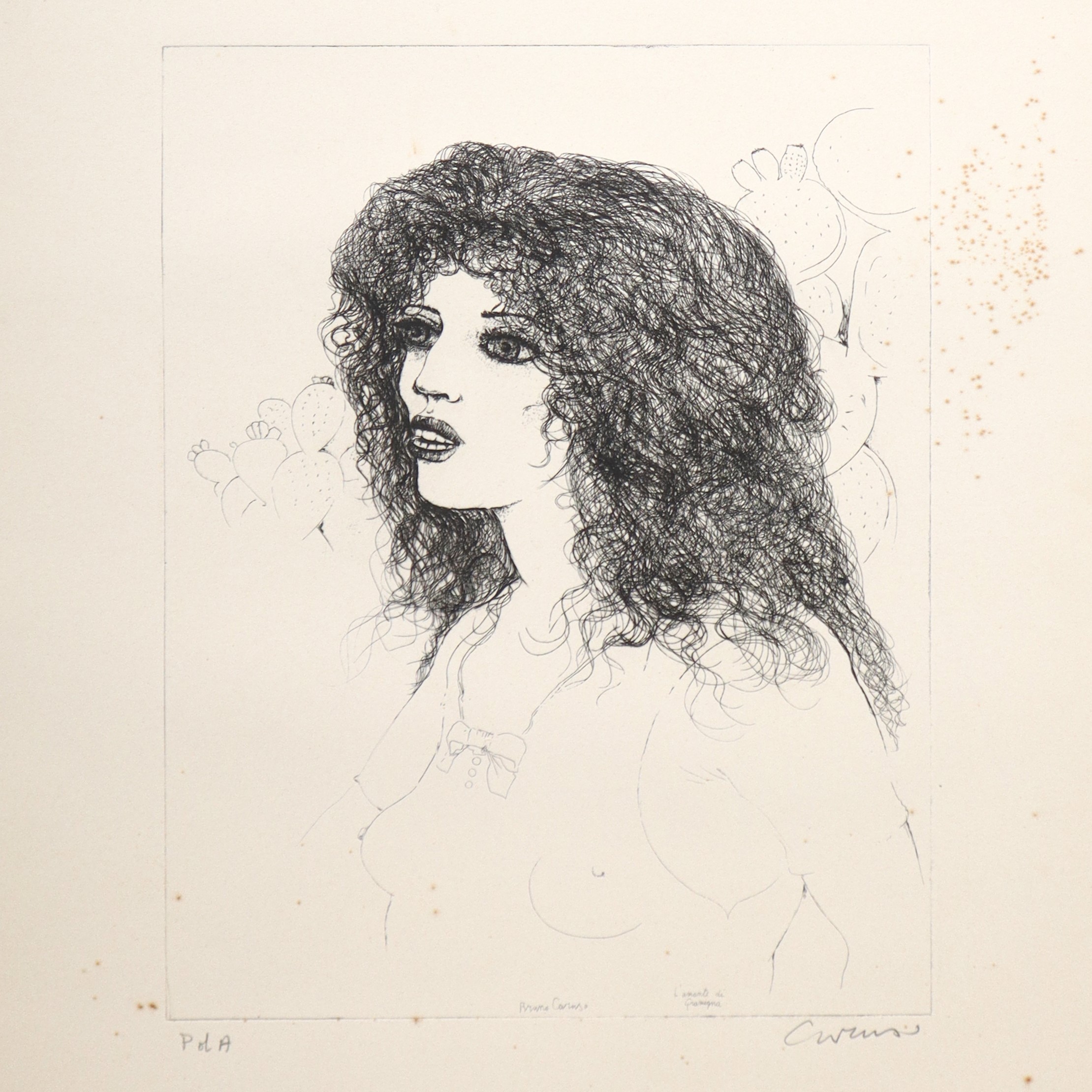 Bruno Caruso - L’amante di Gramigna, incisione