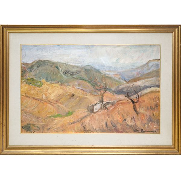 Elio Romano - Paesaggio siciliano, Monti Nebrodi