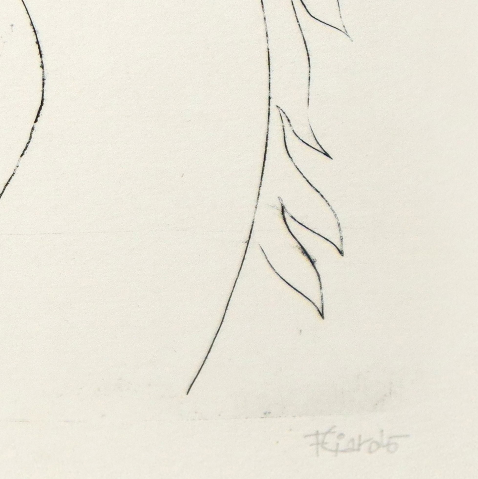 Filippo Liardo - Testa di cavallo (acquaforte, 1968)
