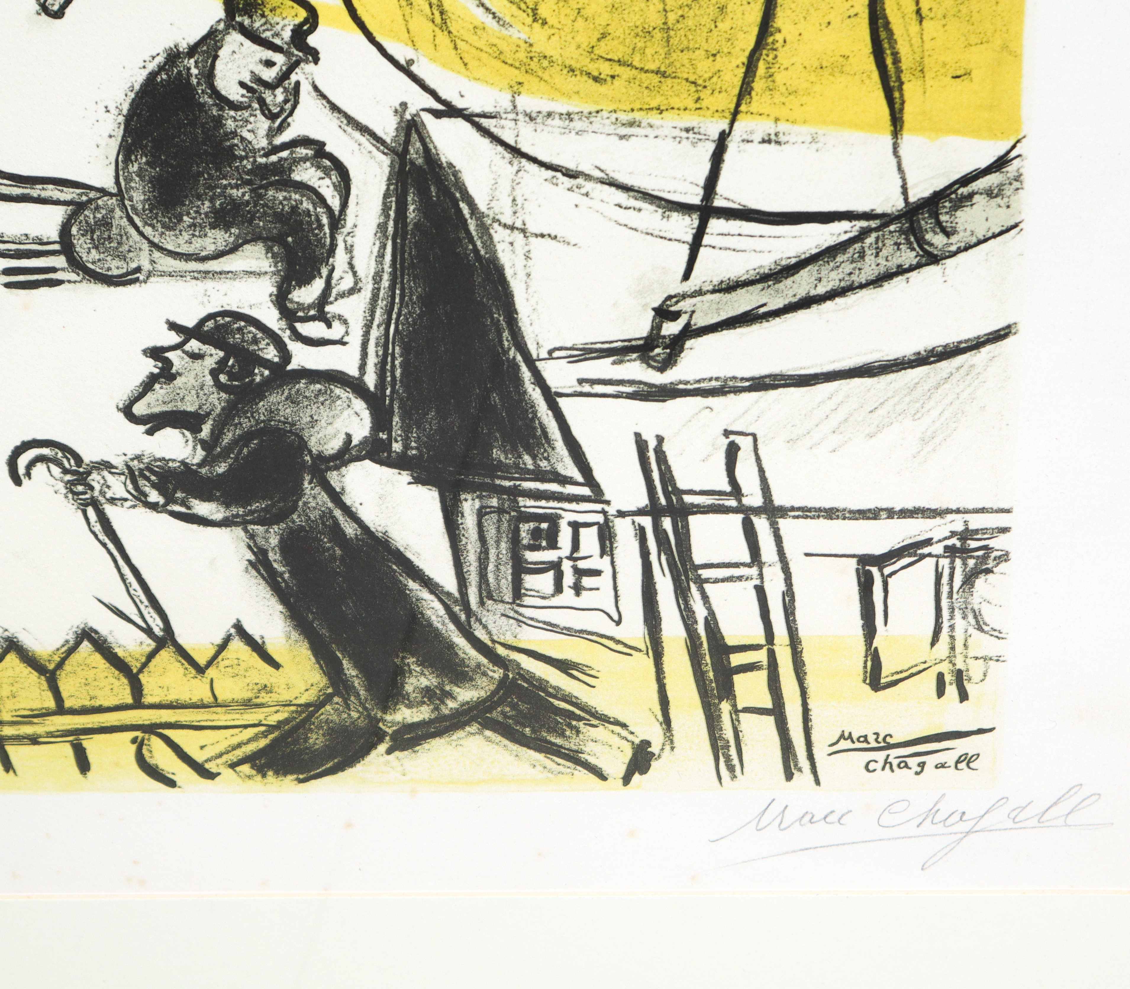 Marc Chagall - Révolution, litografia a colori, 1963