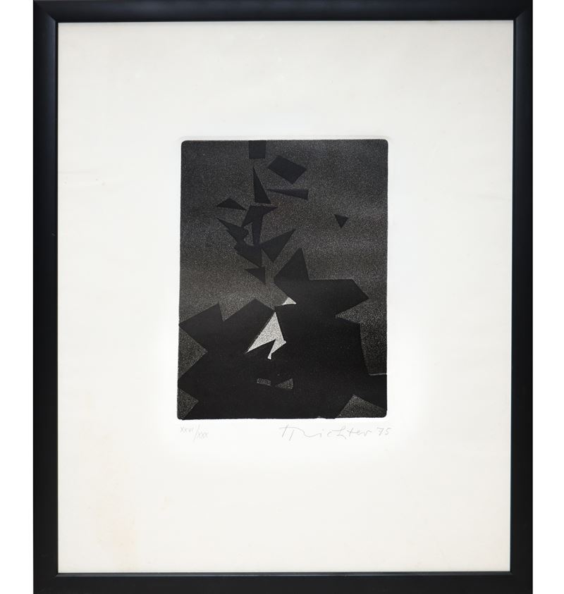 Hans Richter - Senza titolo — incisione, 1975