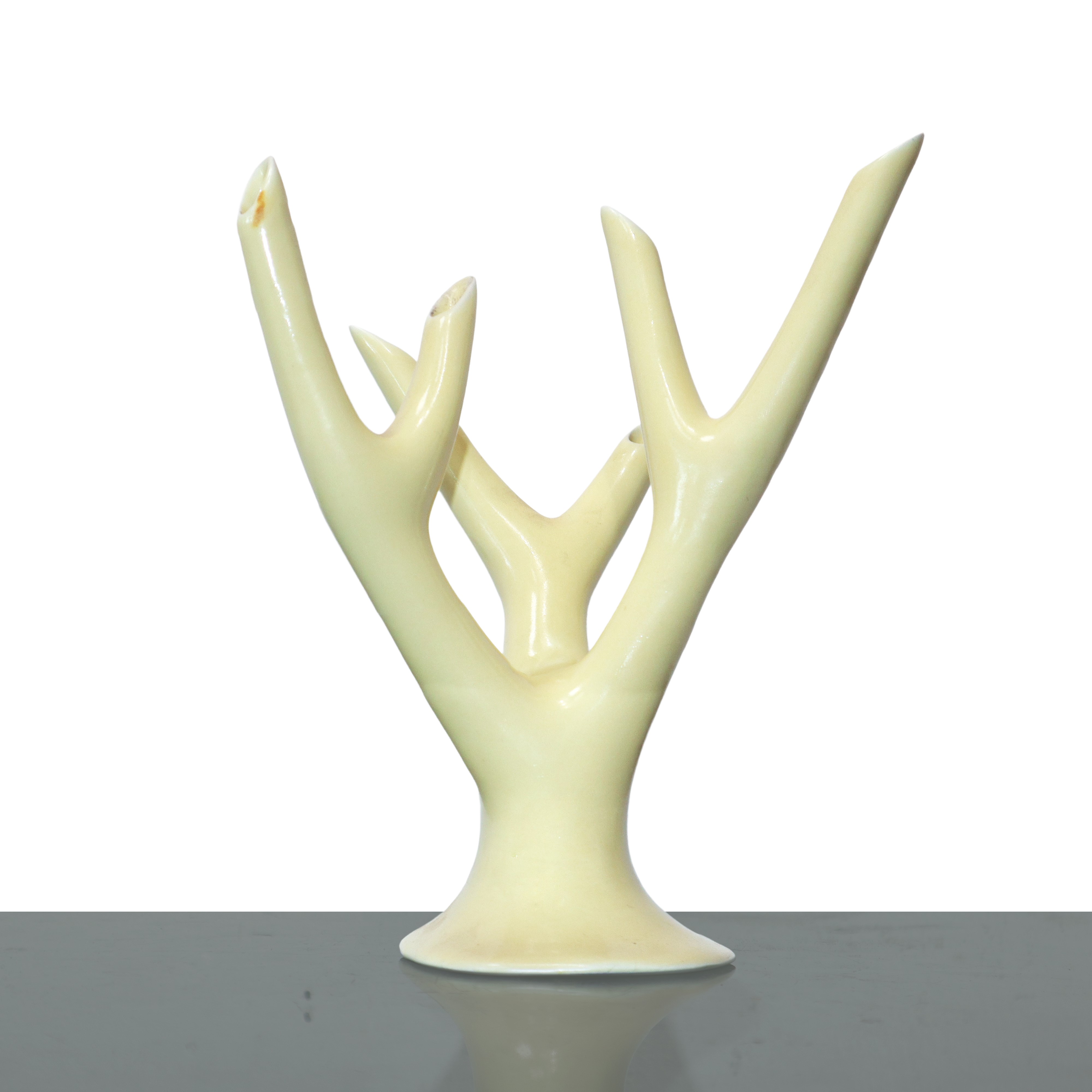 Vaso smaltato giallo modello "Ramo"