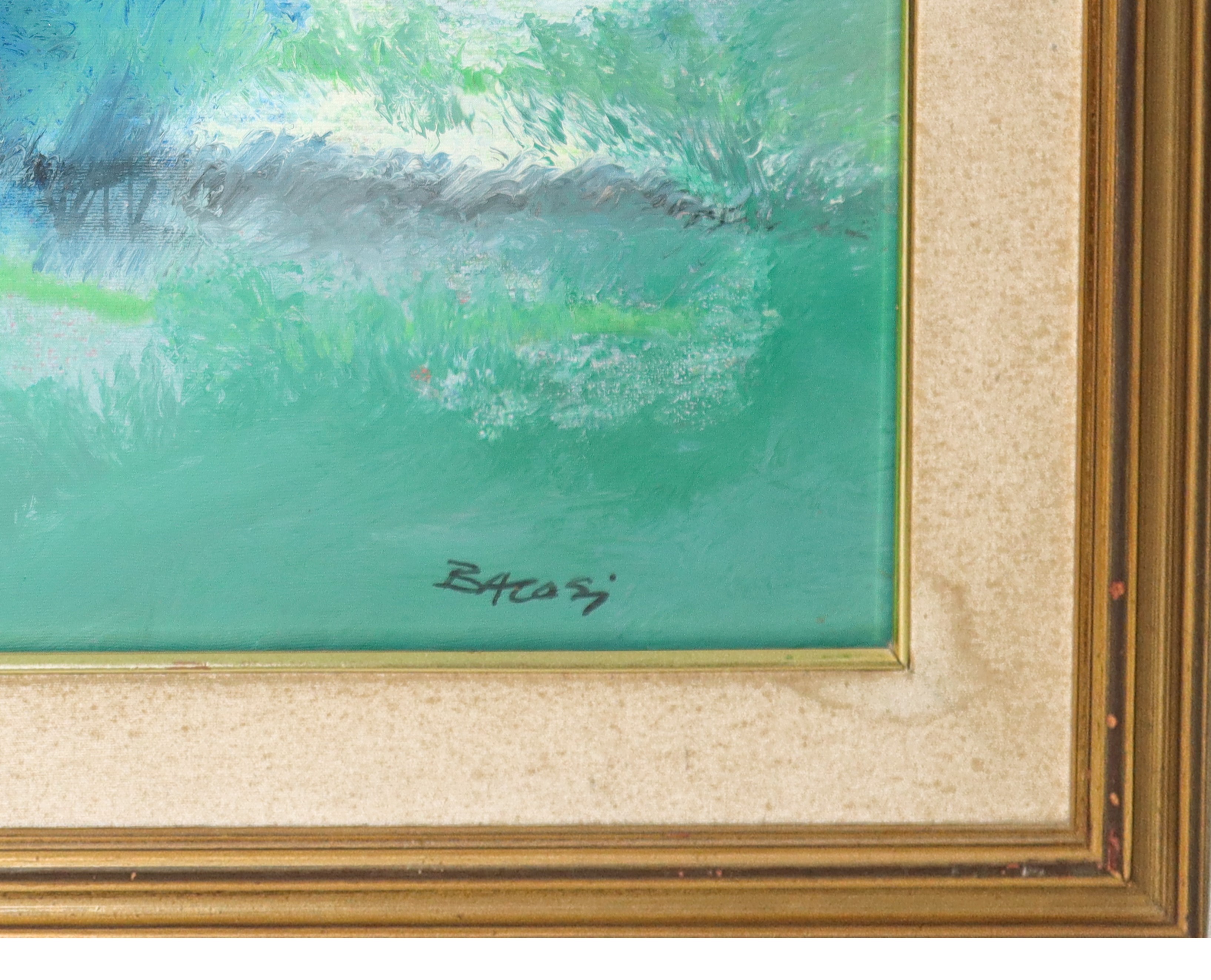 Manlio Bacosi - Manlio, Paesaggio, olio su tela