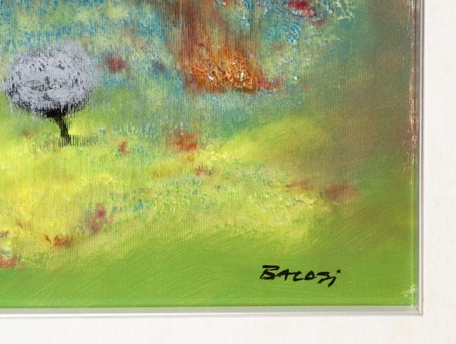 Manlio Bacosi - Paesaggio, olio su tela