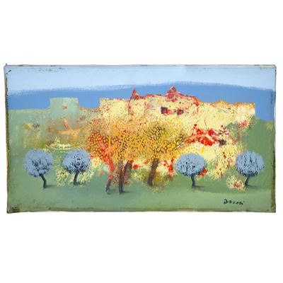 Paesaggio, olio su tela