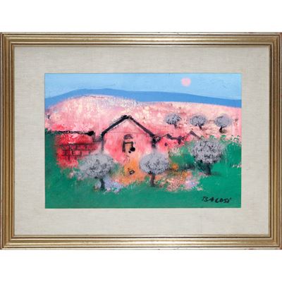 Paesaggio, olio su tela