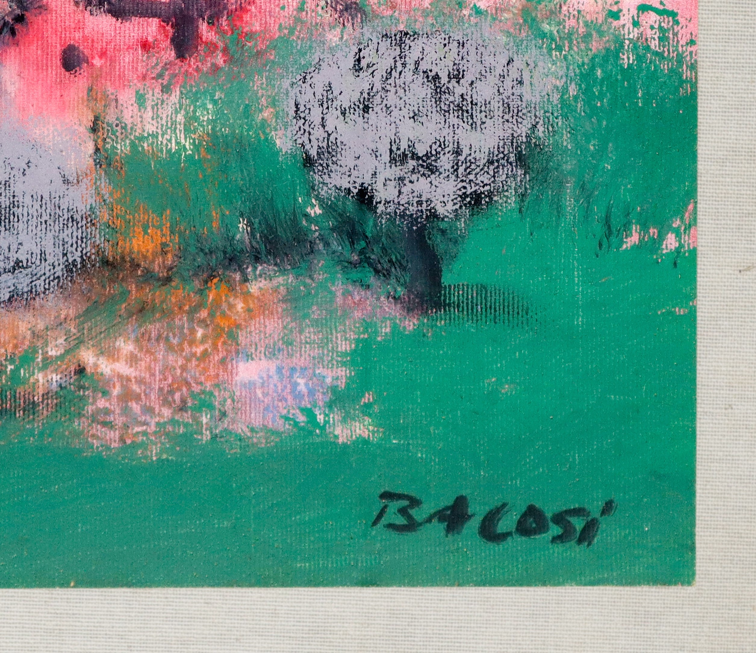 Manlio Bacosi - Paesaggio, olio su tela