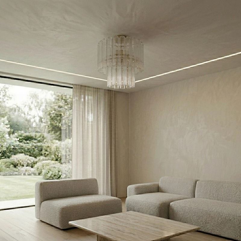 Lampadario in vetro di Murano