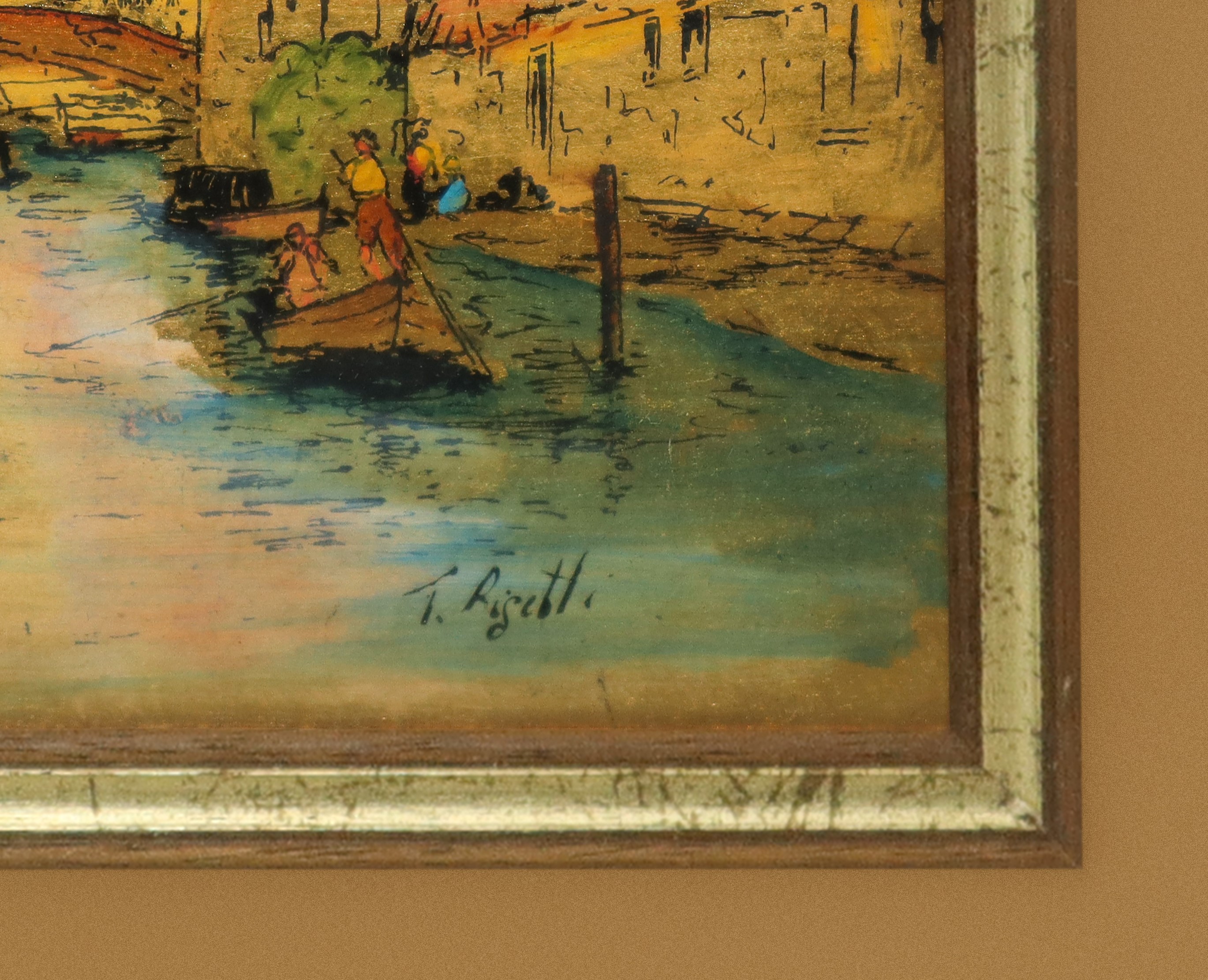 XX secolo, Ponte di Rialto, tecnica mista su tavola