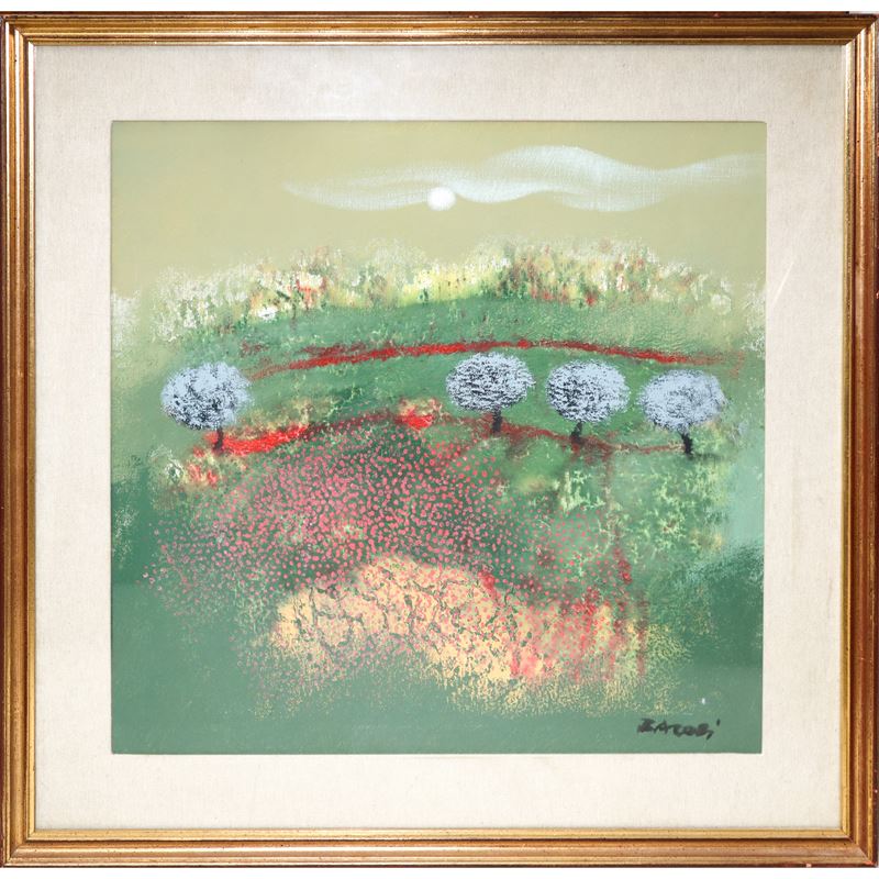 Manlio Bacosi - Manlio, Paesaggio, olio su tela