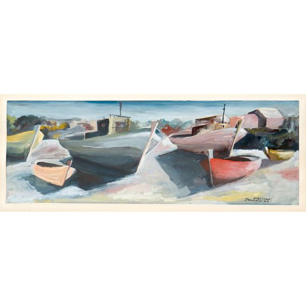 Giuseppe Brancato - Barche sulla riva