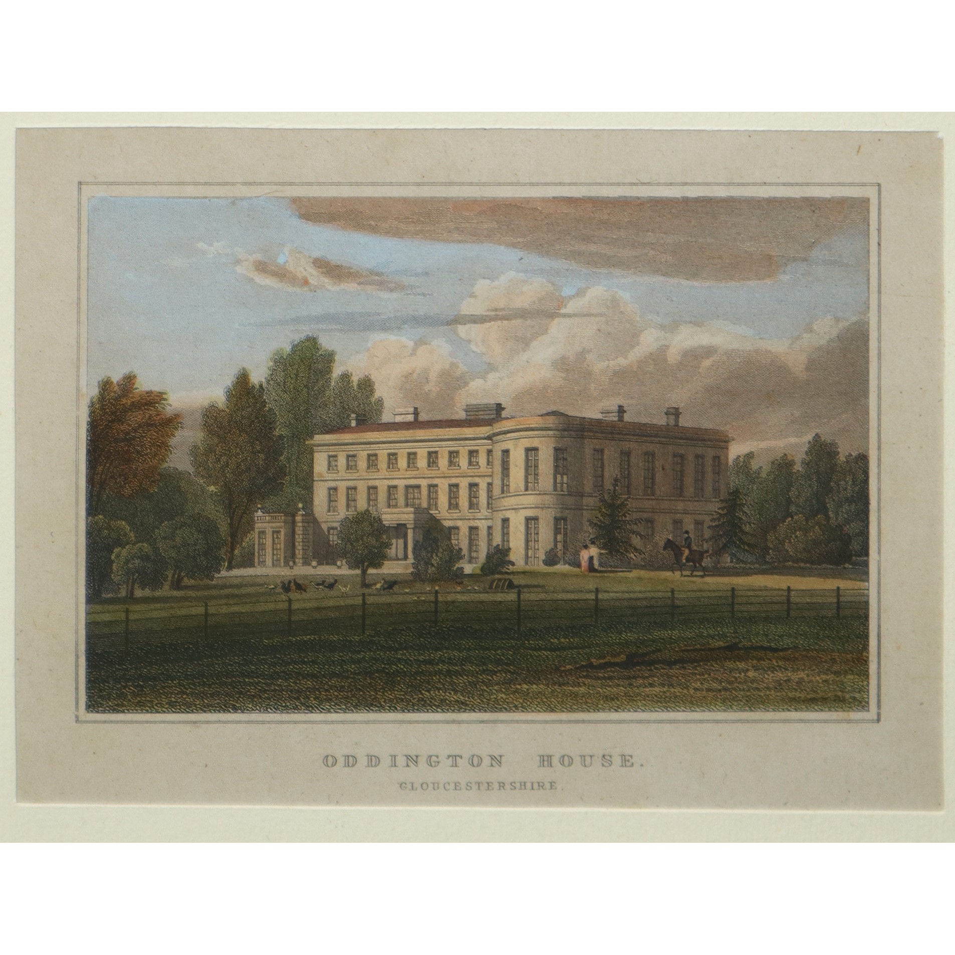 Blaise Castle, Gloucestershire, incisione colorata, 1820 ca.