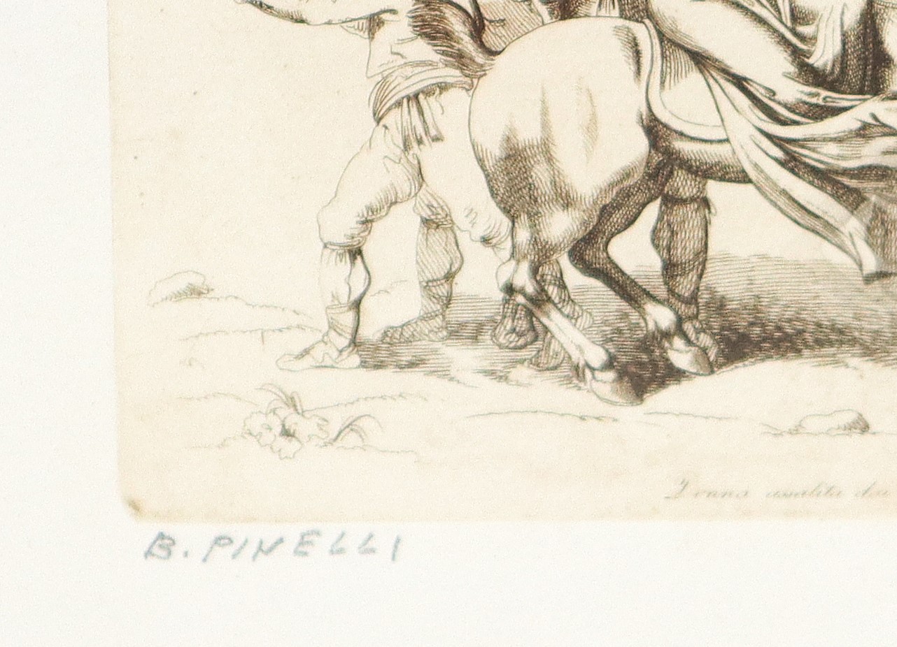 Bartolomeo Pinelli - Donna assalita da briganti