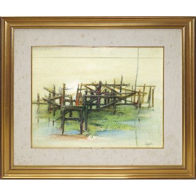Comacchio, olio su tela (1978)