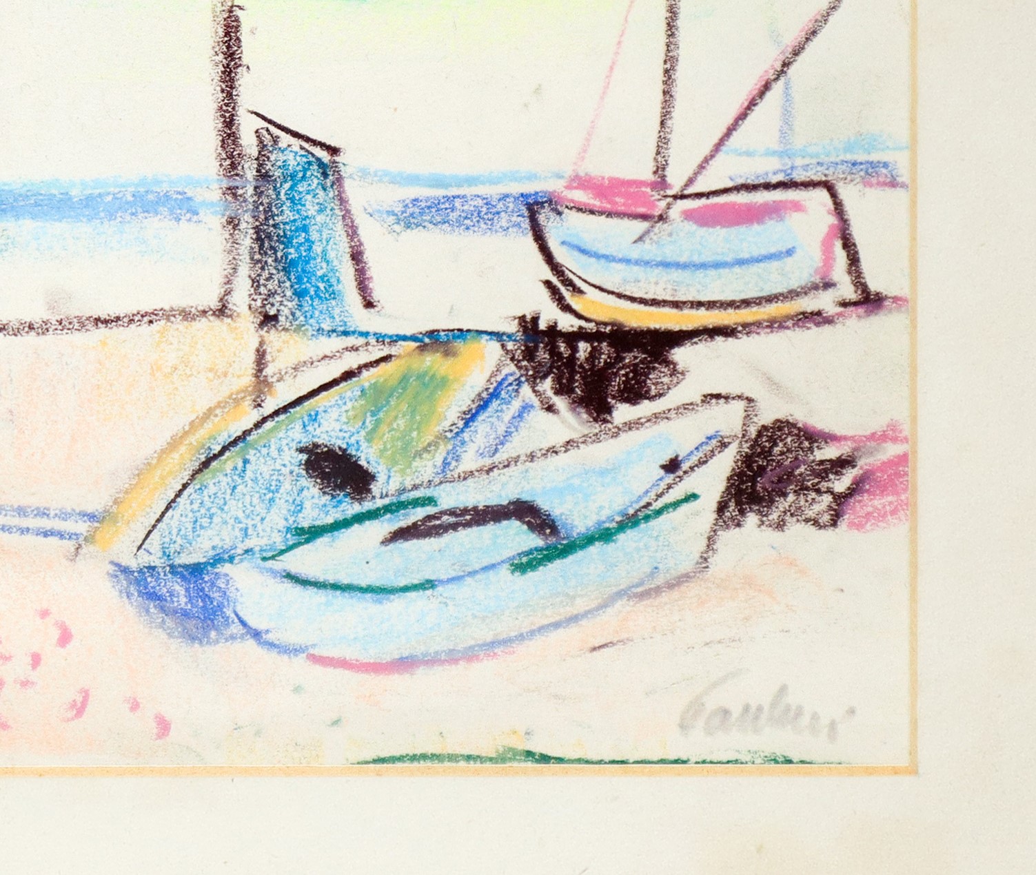 Enrico Paulucci - Barche sulla riva