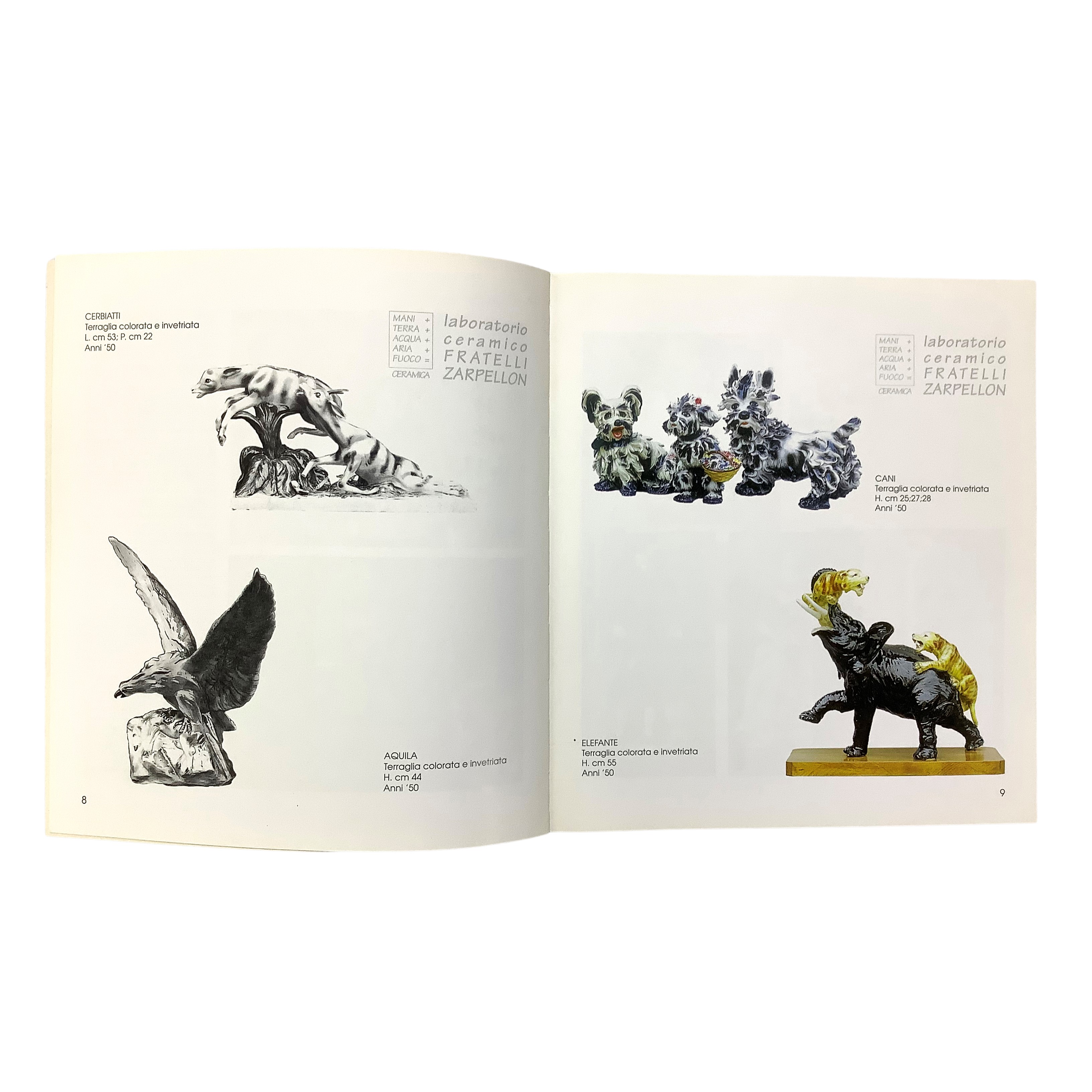 Toni Zarpellon, Laboratorio ceramico Fratelli Zarpellon: cenni storici, disegni e ceramiche (1995...