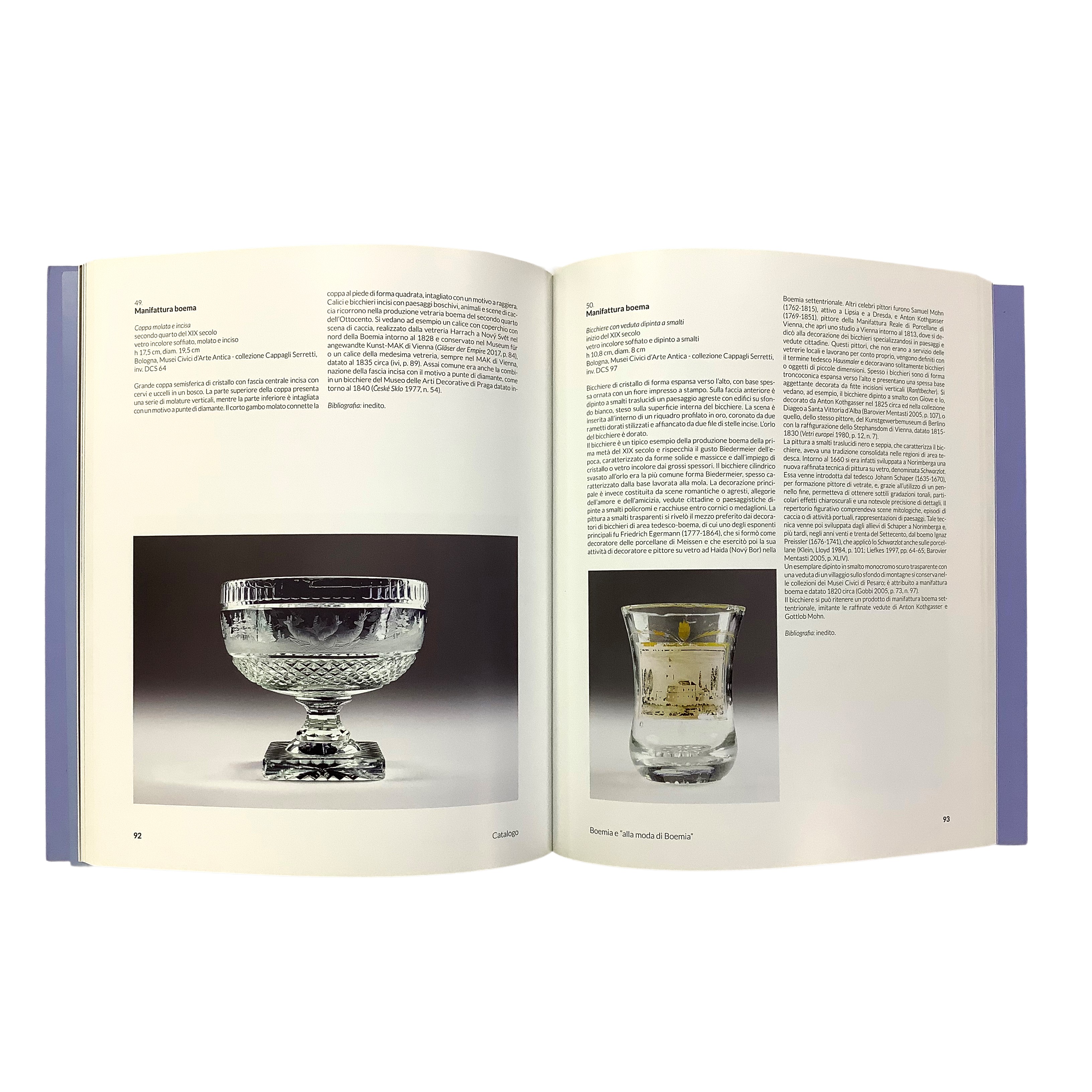 Libri e catalogo museale, Vetri — dal Rinascimento all’Ottocento