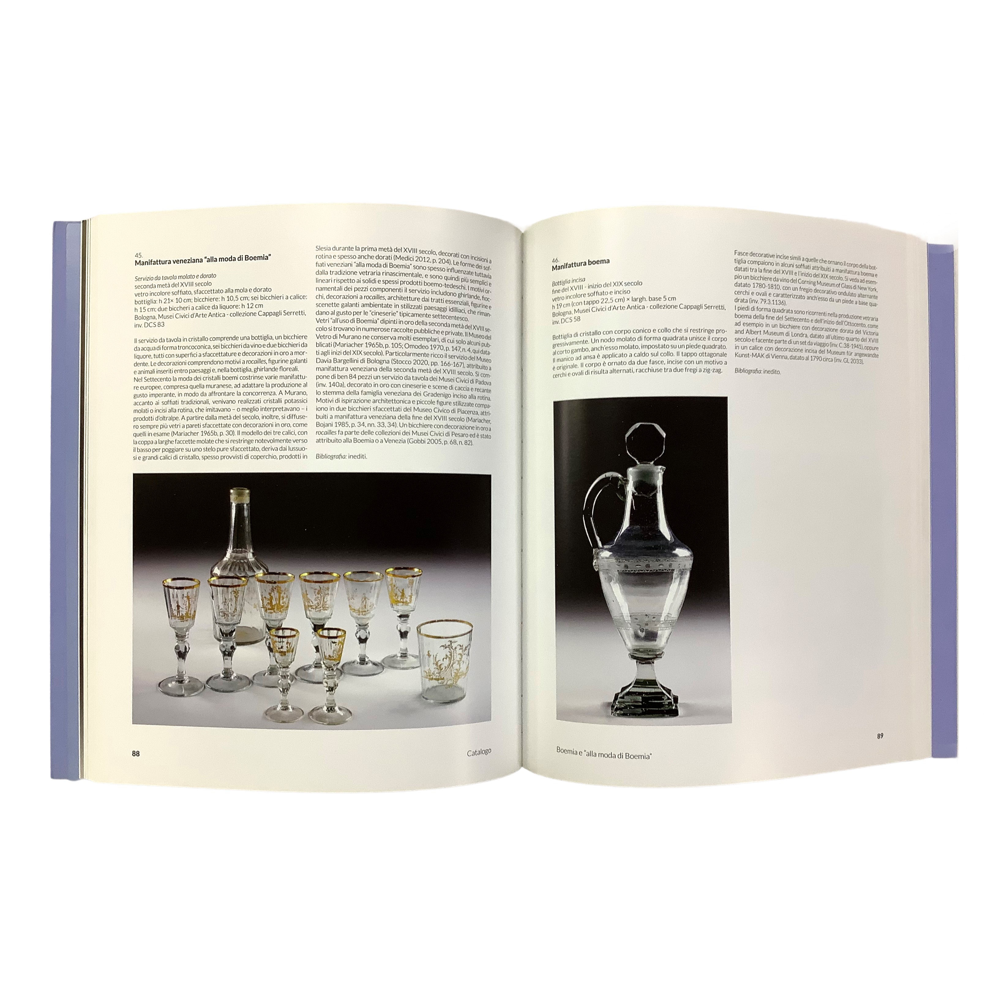 Libri e catalogo museale, Vetri — dal Rinascimento all’Ottocento
