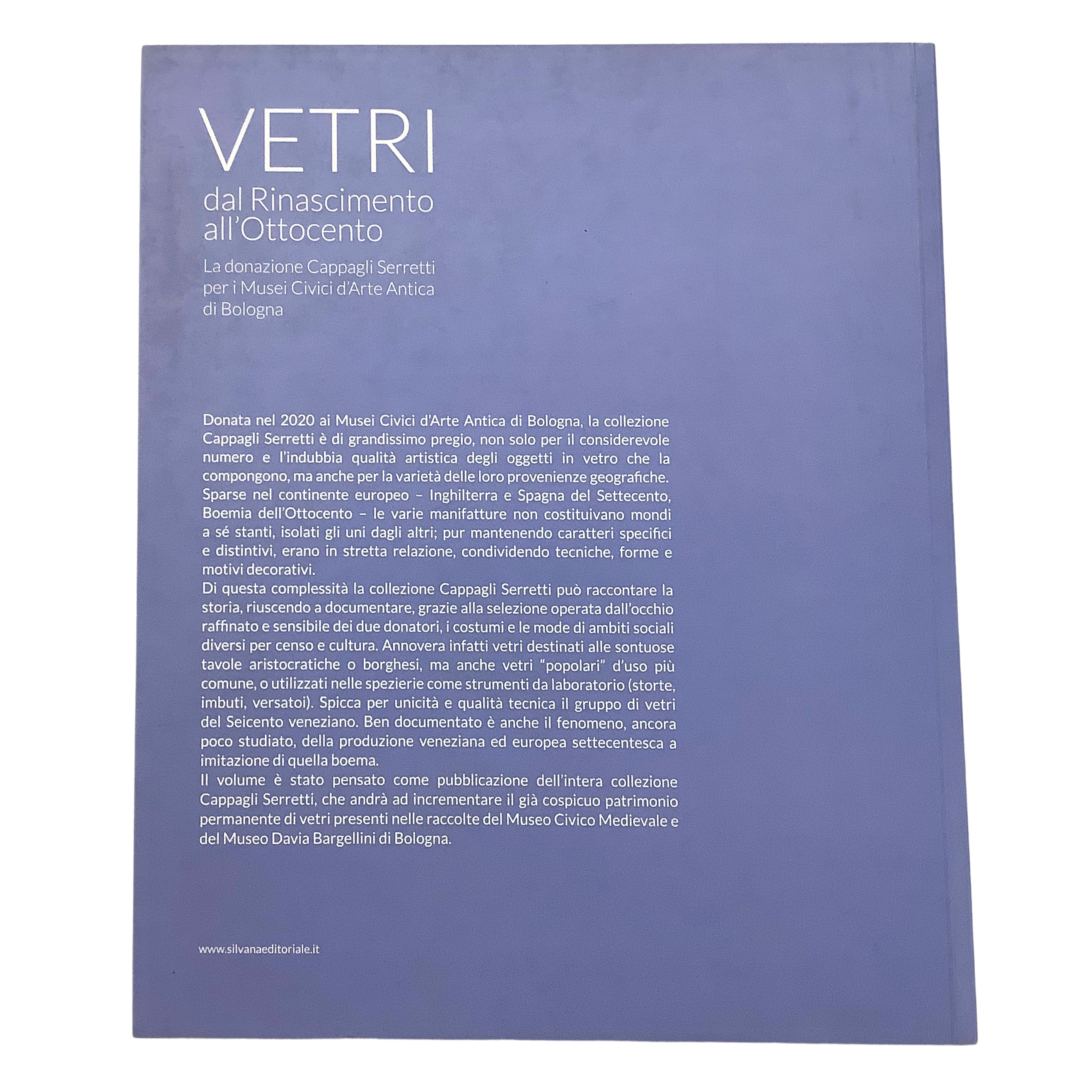 Libri e catalogo museale, Vetri — dal Rinascimento all’Ottocento