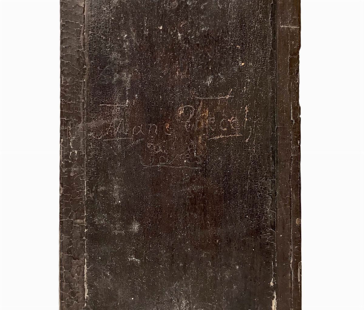 Croce in legno dipinto, XVIII secolo