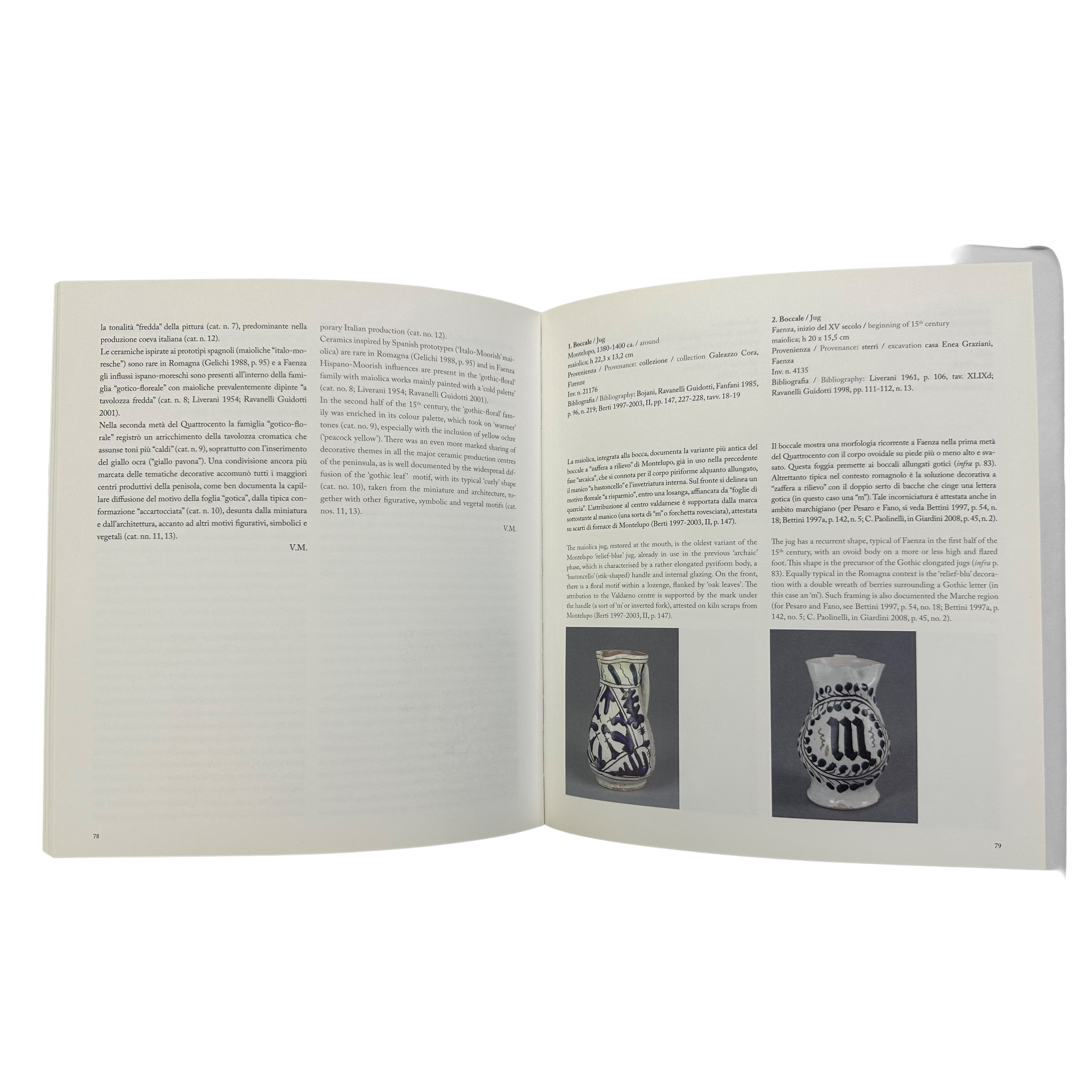 Libro d'accompagnamento mostra, Gioia di ber — Ceramiche da vino e da acqua in Italia dall'antich...