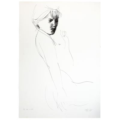 Nudo in luce, litografia (1968)