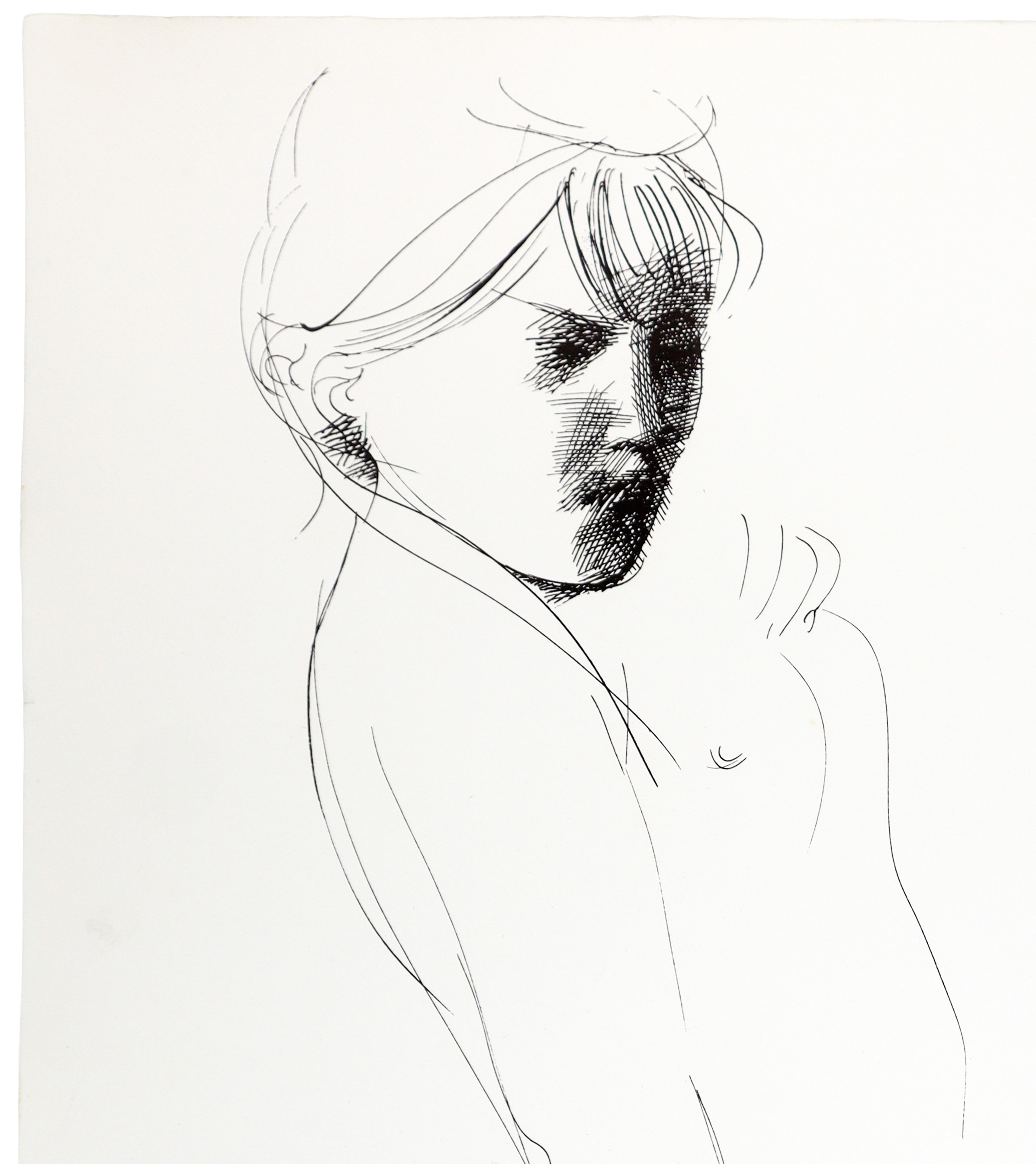 Emilio Greco - Nudo in luce, litografia (1968)