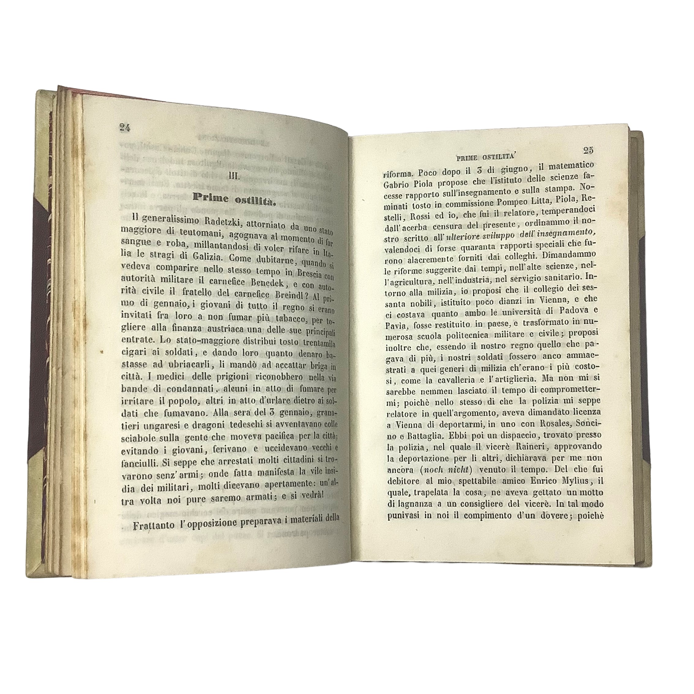 Carlo Cattaneo - Dell’insurrezione di Milano nel 1848 e della successiva guerra. Memorie