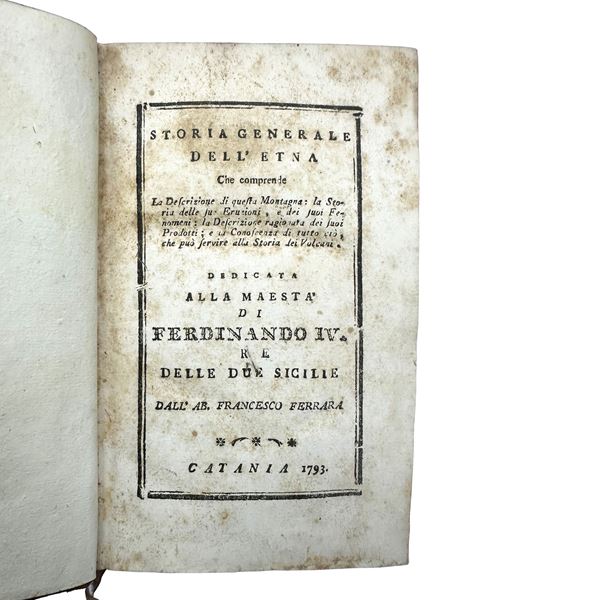Francesco Ferrara - Storia generale dell'Etna