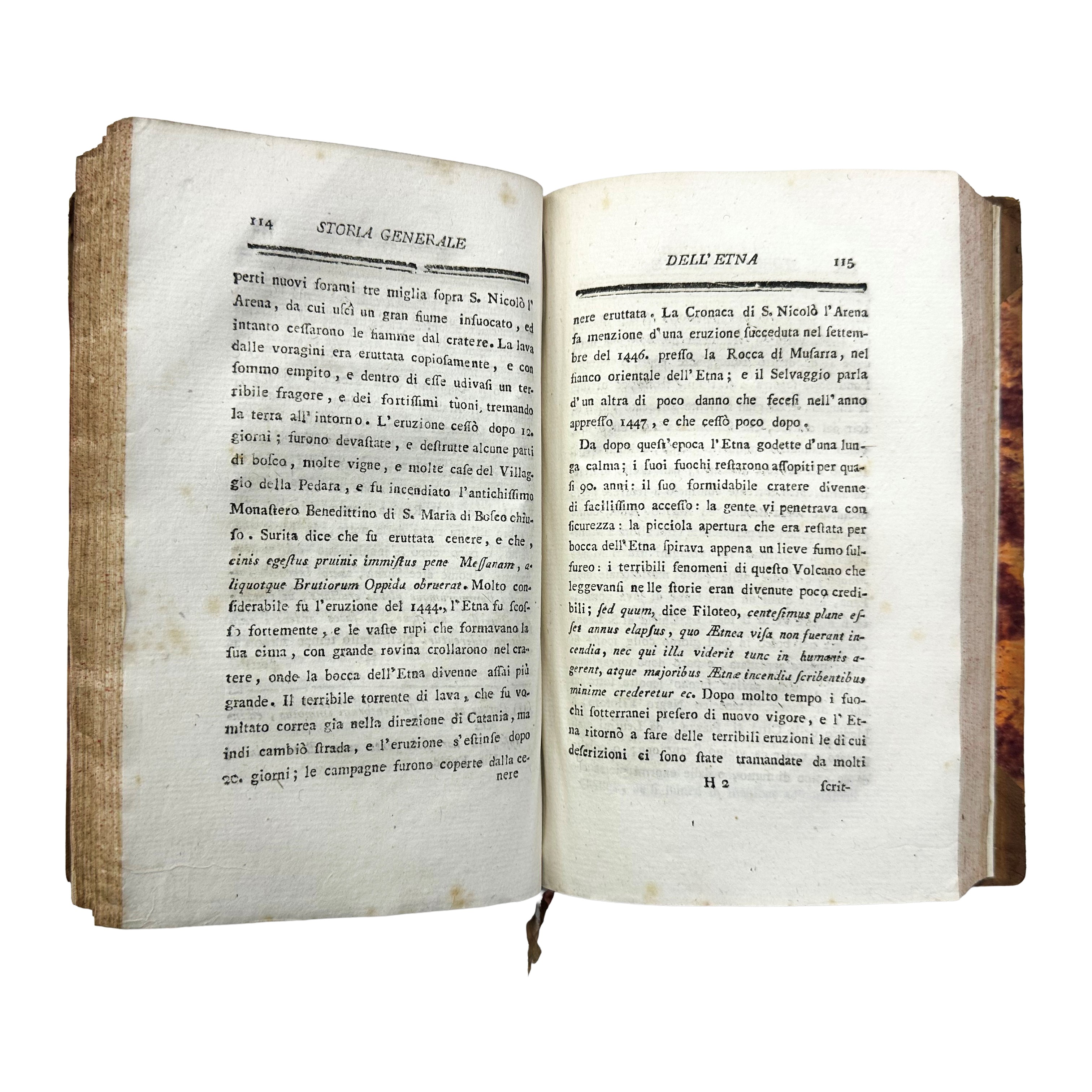 Francesco Ferrara - Storia generale dell’Etna (Catania 1793) — volume con illustrazioni su pagine...