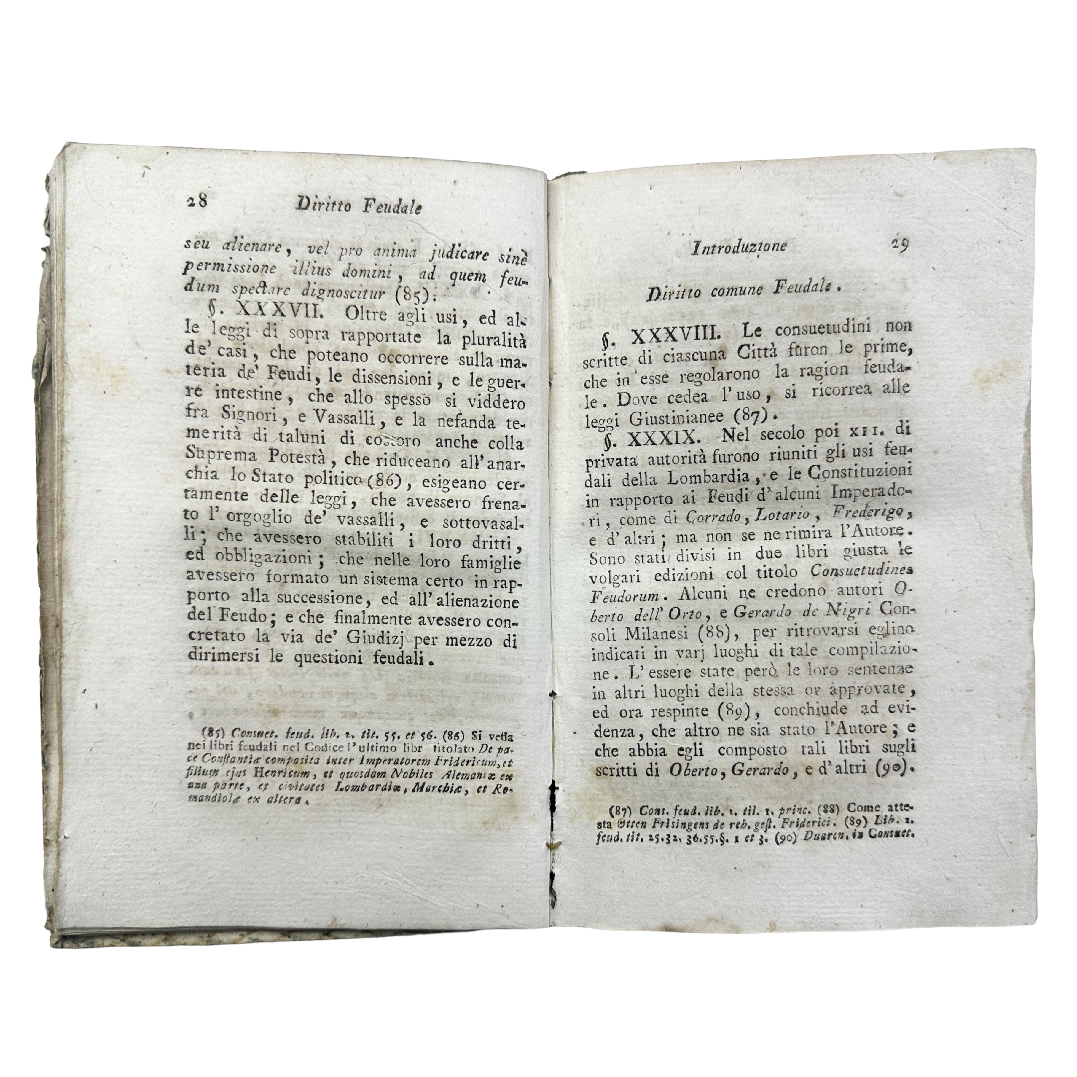 Comune e Sicolo dell’Avvocato Gio. Battista Rocchetti, Diritto feudale (Tomo I), 1805