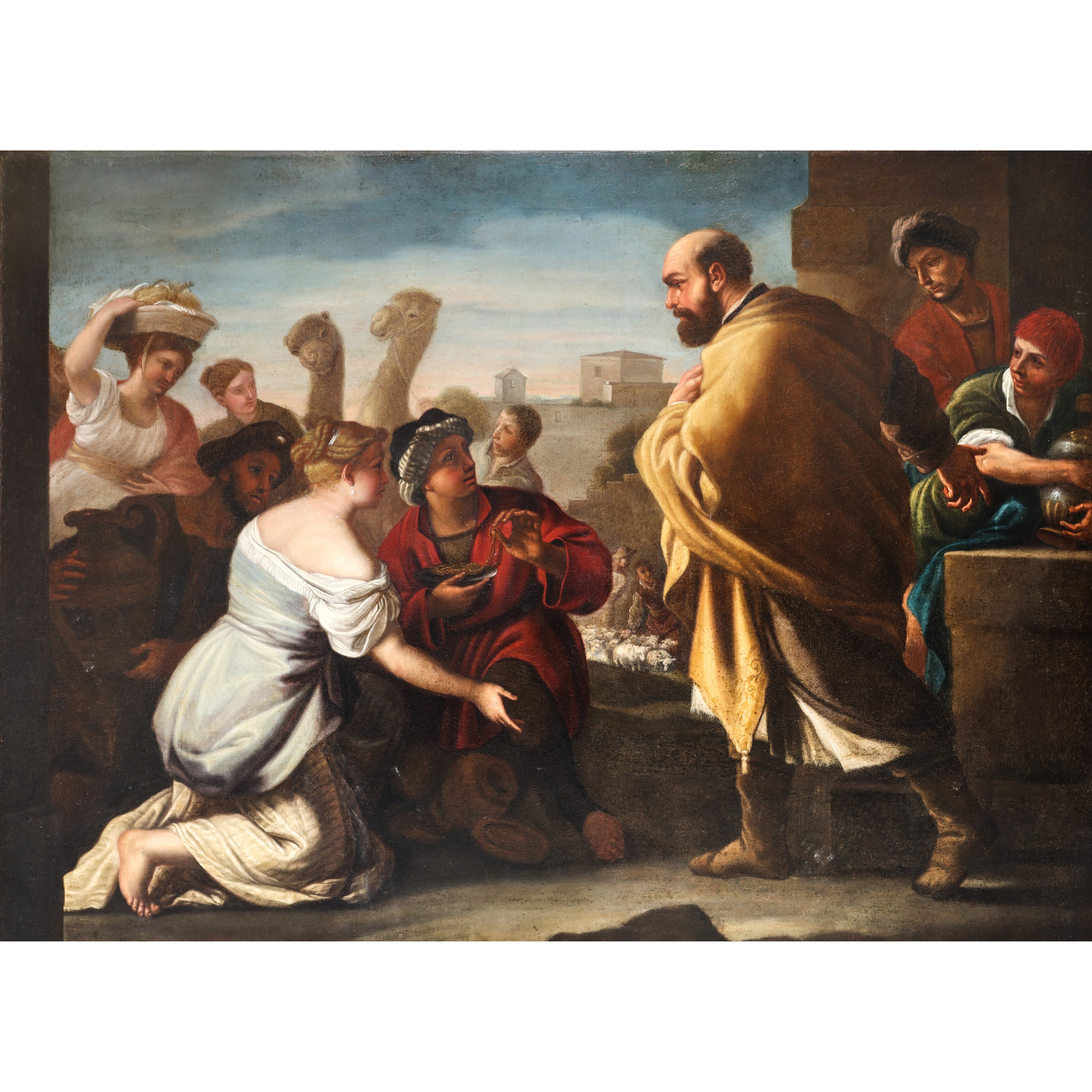 Giuseppe Simonelli - Rebecca Riceve i Doni da Eliezer