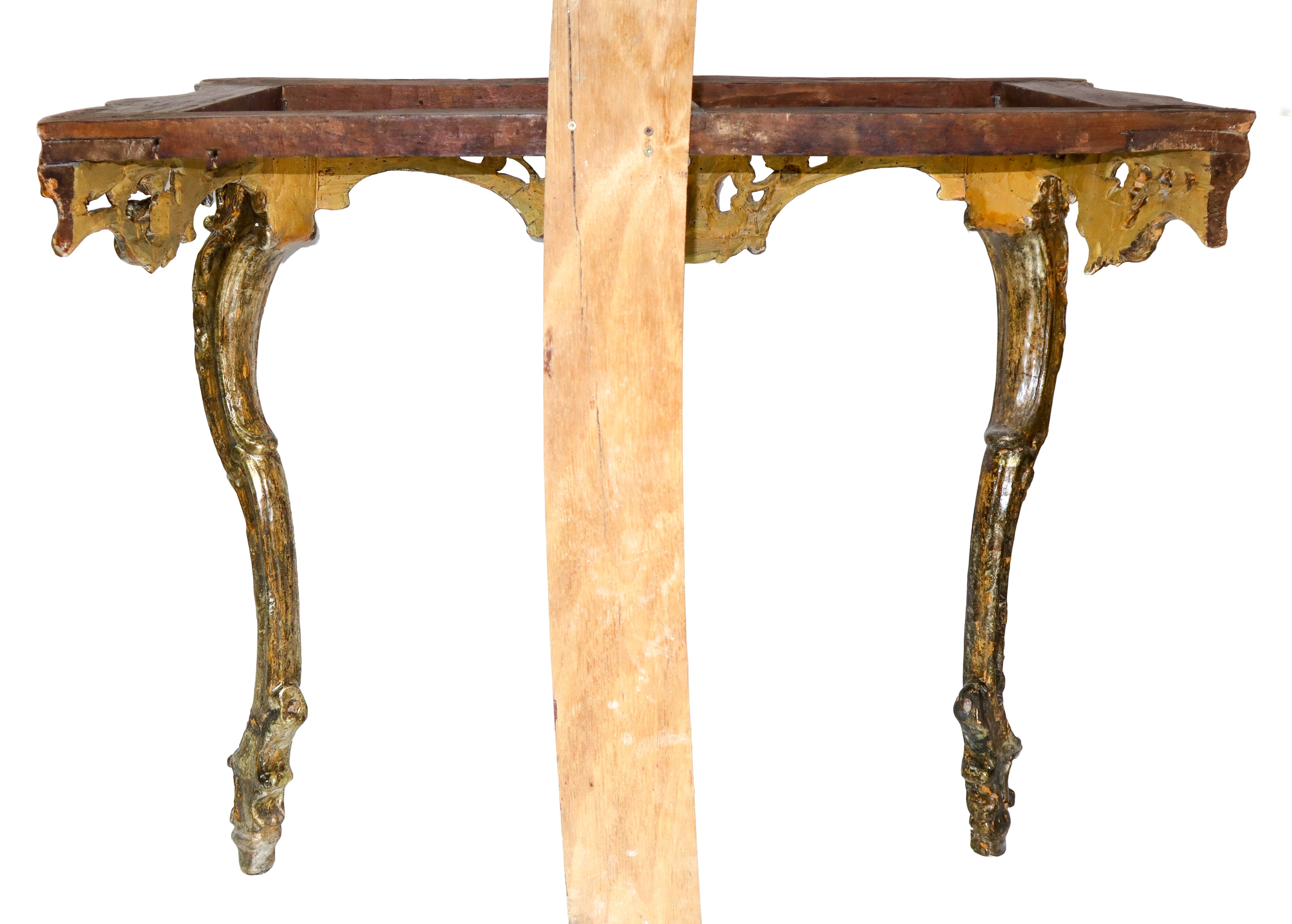 Consolle in legno dorato, XVIII secolo