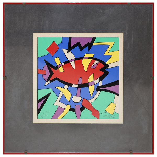 Ugo Nespolo - Red Fish