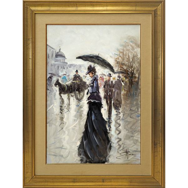 Franco Gatto - Lady with an umbrella