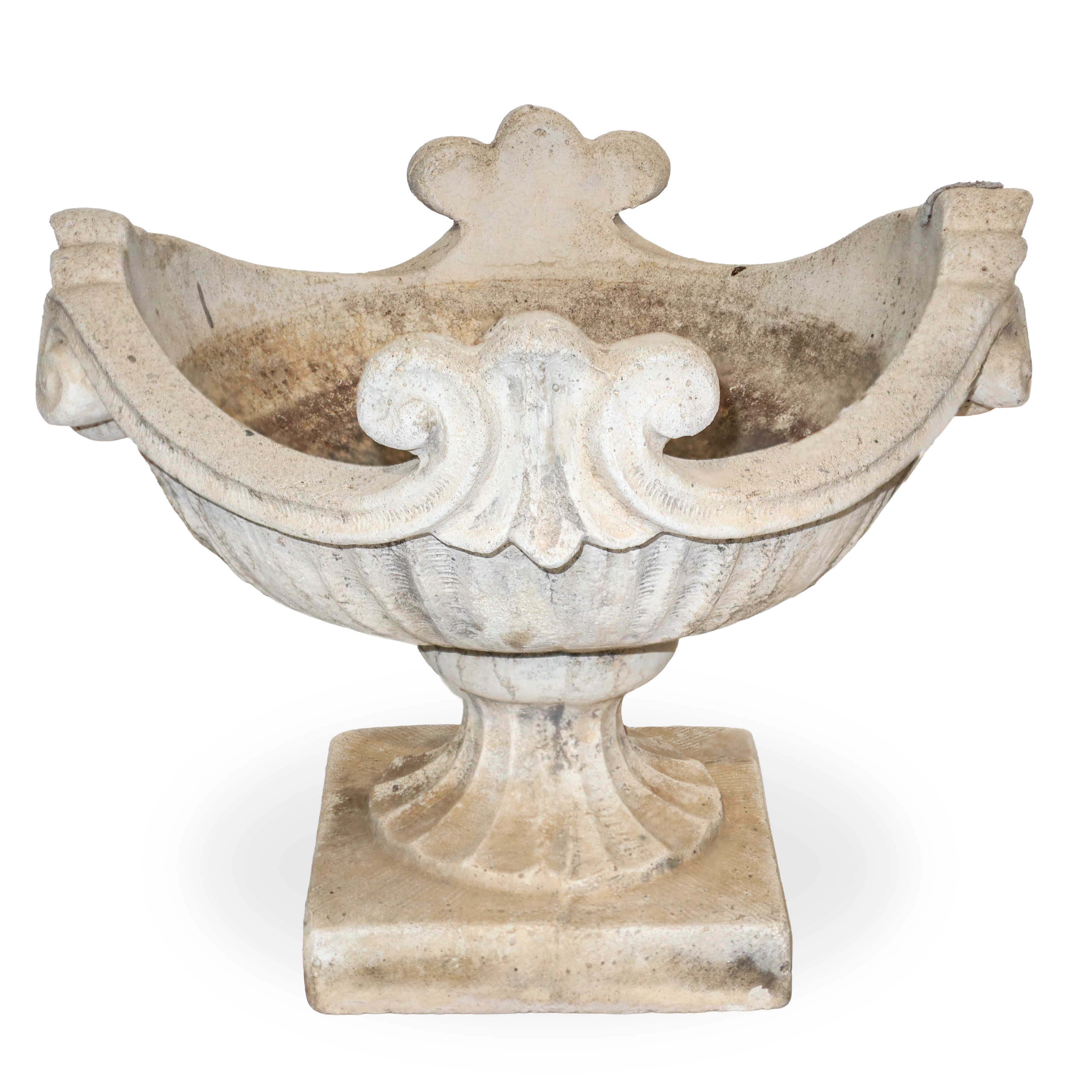 N°2 vasi, malta cementizia, altezza 35 cm e base 44 cm