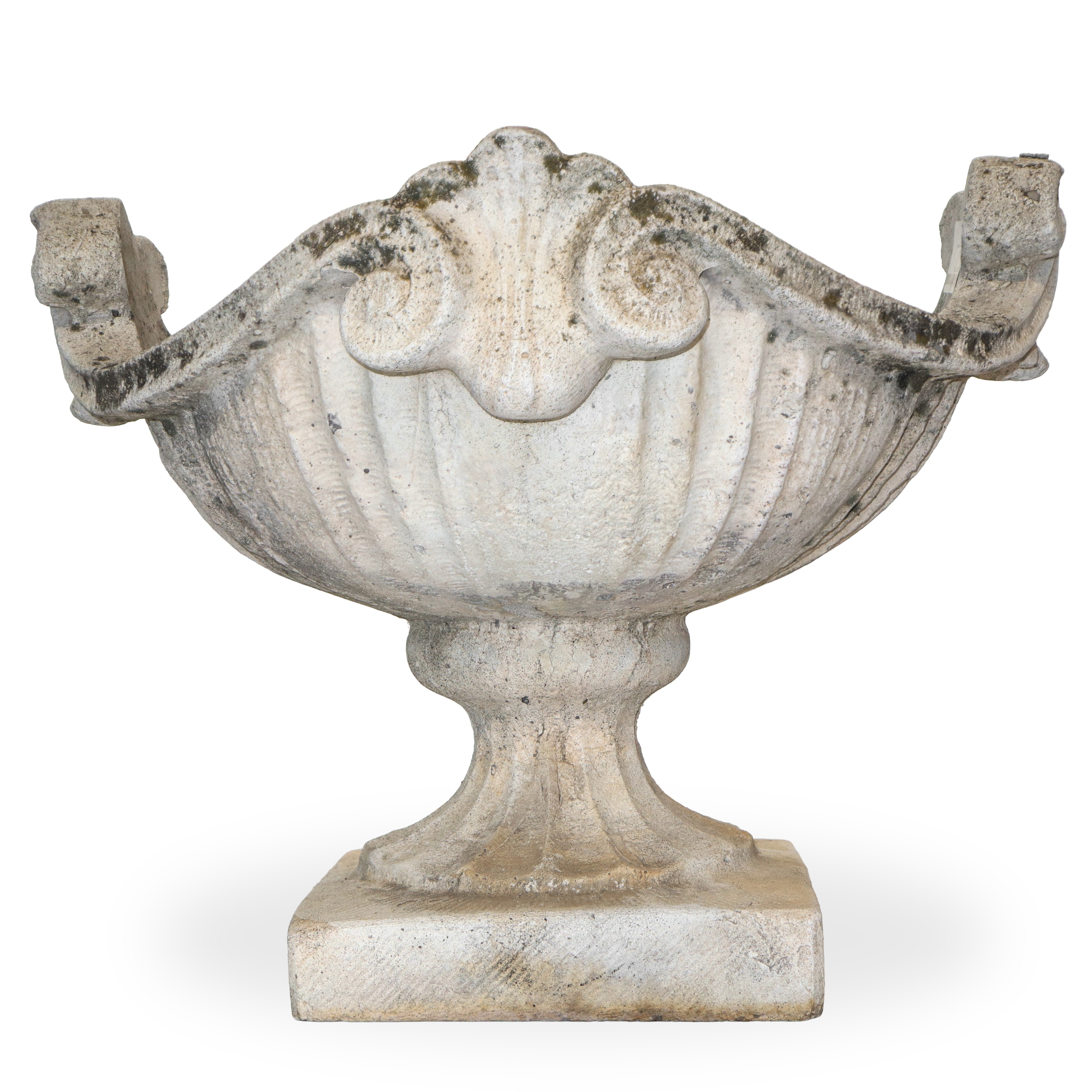 N°2 vasi, malta cementizia, altezza 35 cm e base 44 cm