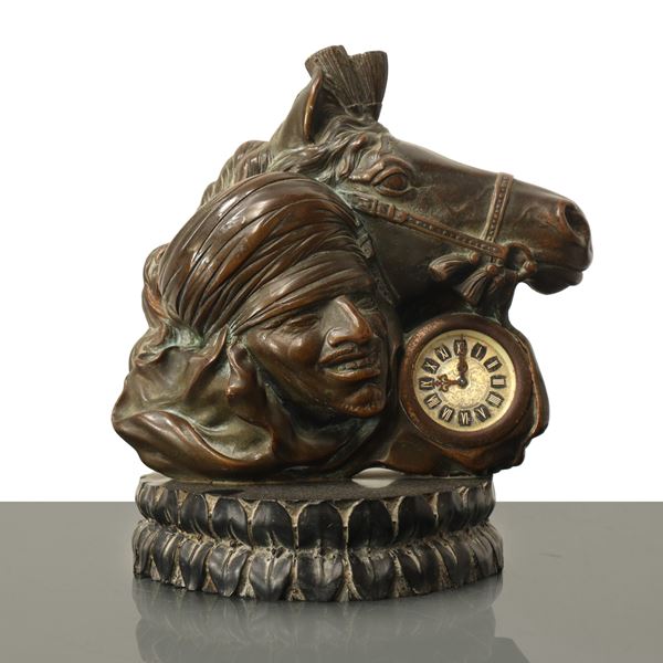 Horse's head with clock