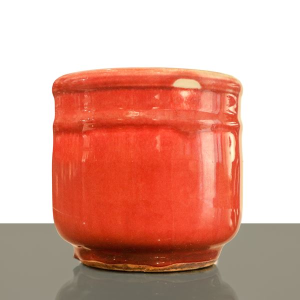 Oxblood Red Chinese Porcelain Incense Burner