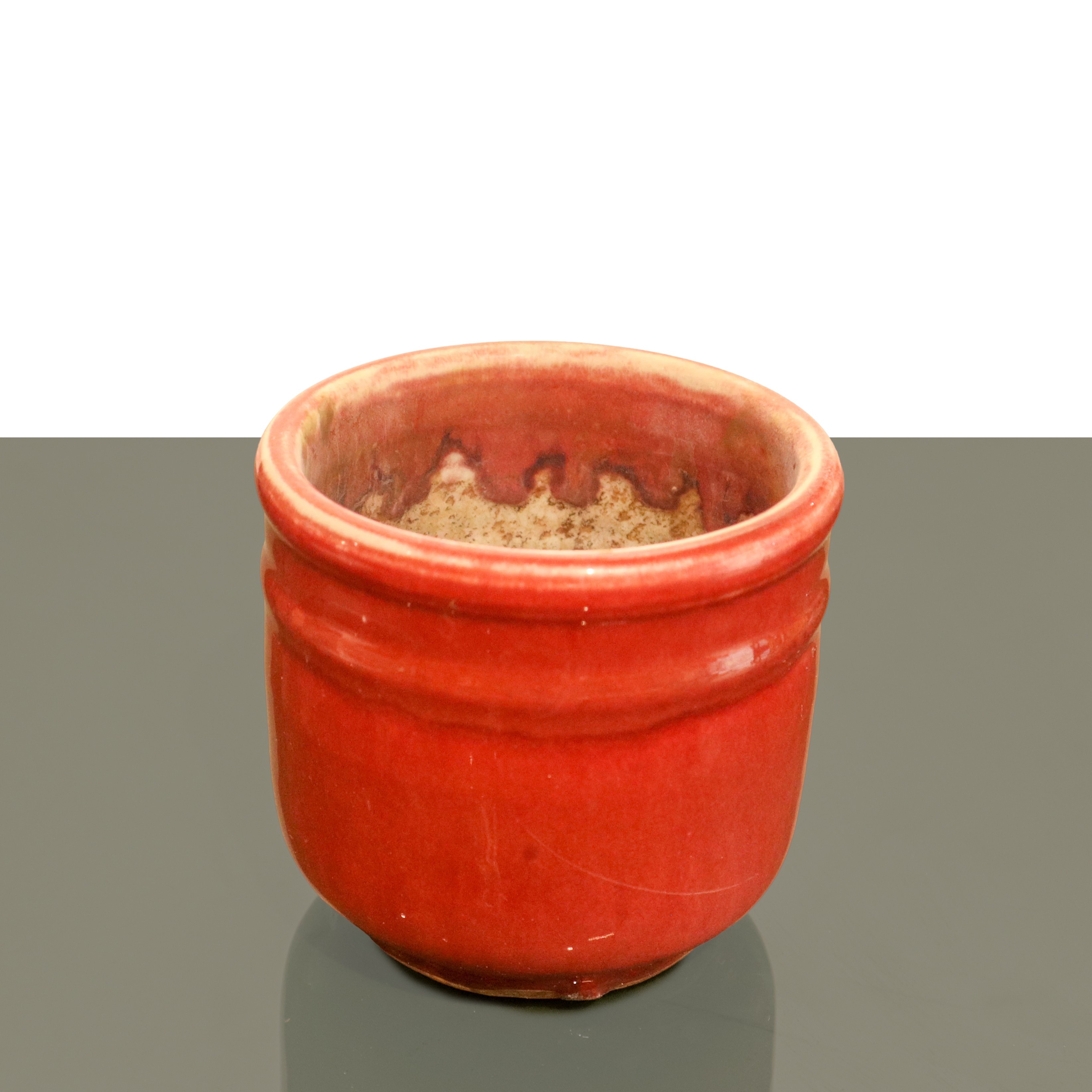 Bruciatore di incenso, porcellana cinese rosso sangue di bue, XIX secolo