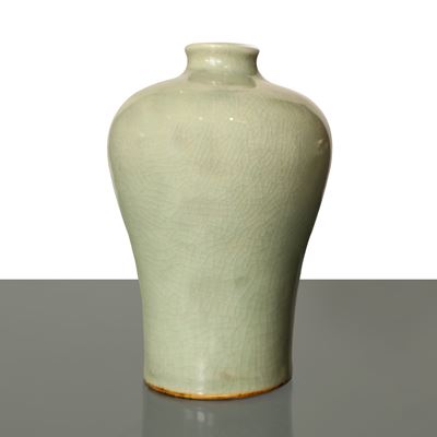 Vaso Meiping in porcellana cinese celadon, XVIII/XIX secolo