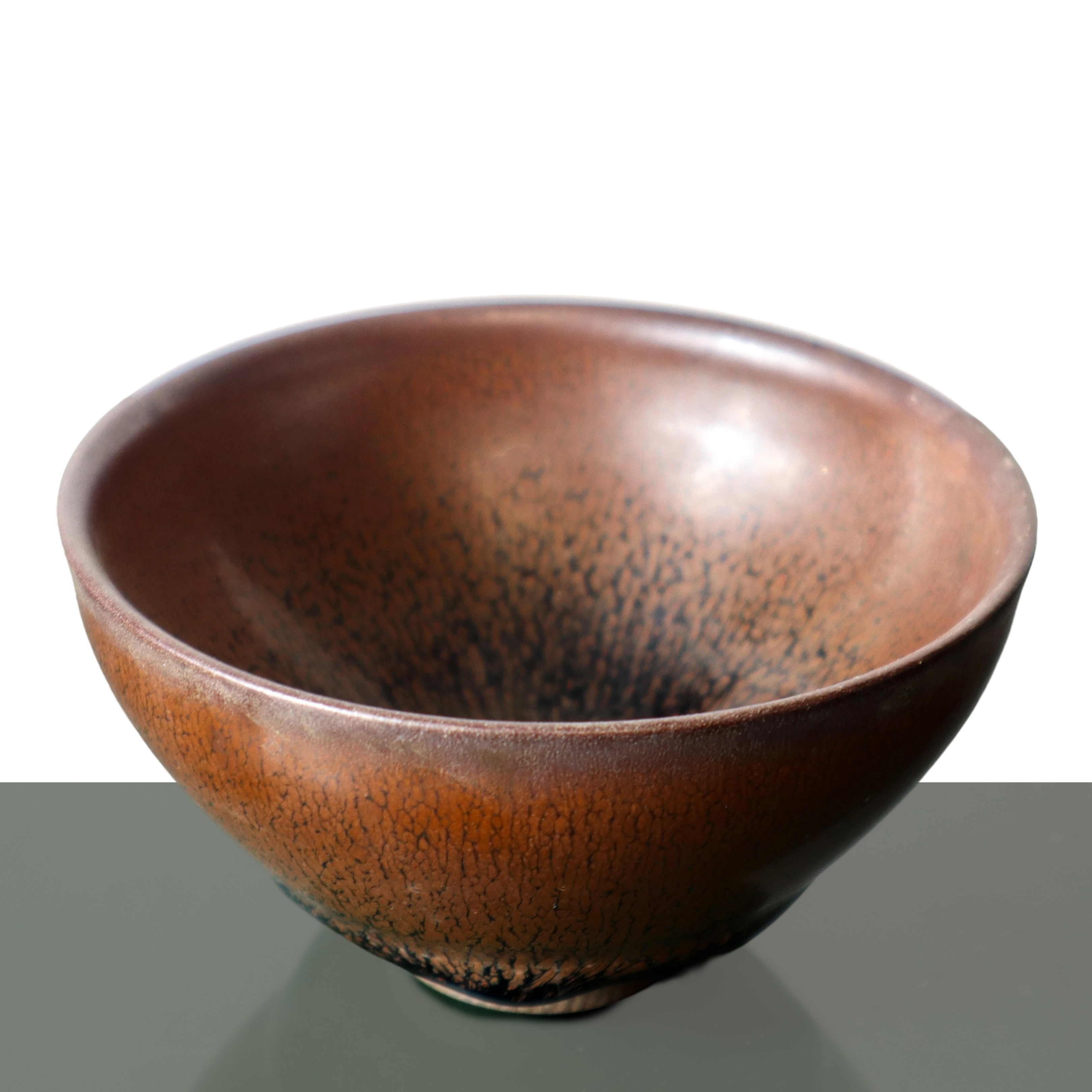 Porcellana cinese, Tazza da tè smaltata nera e marrone (dinastia Song)