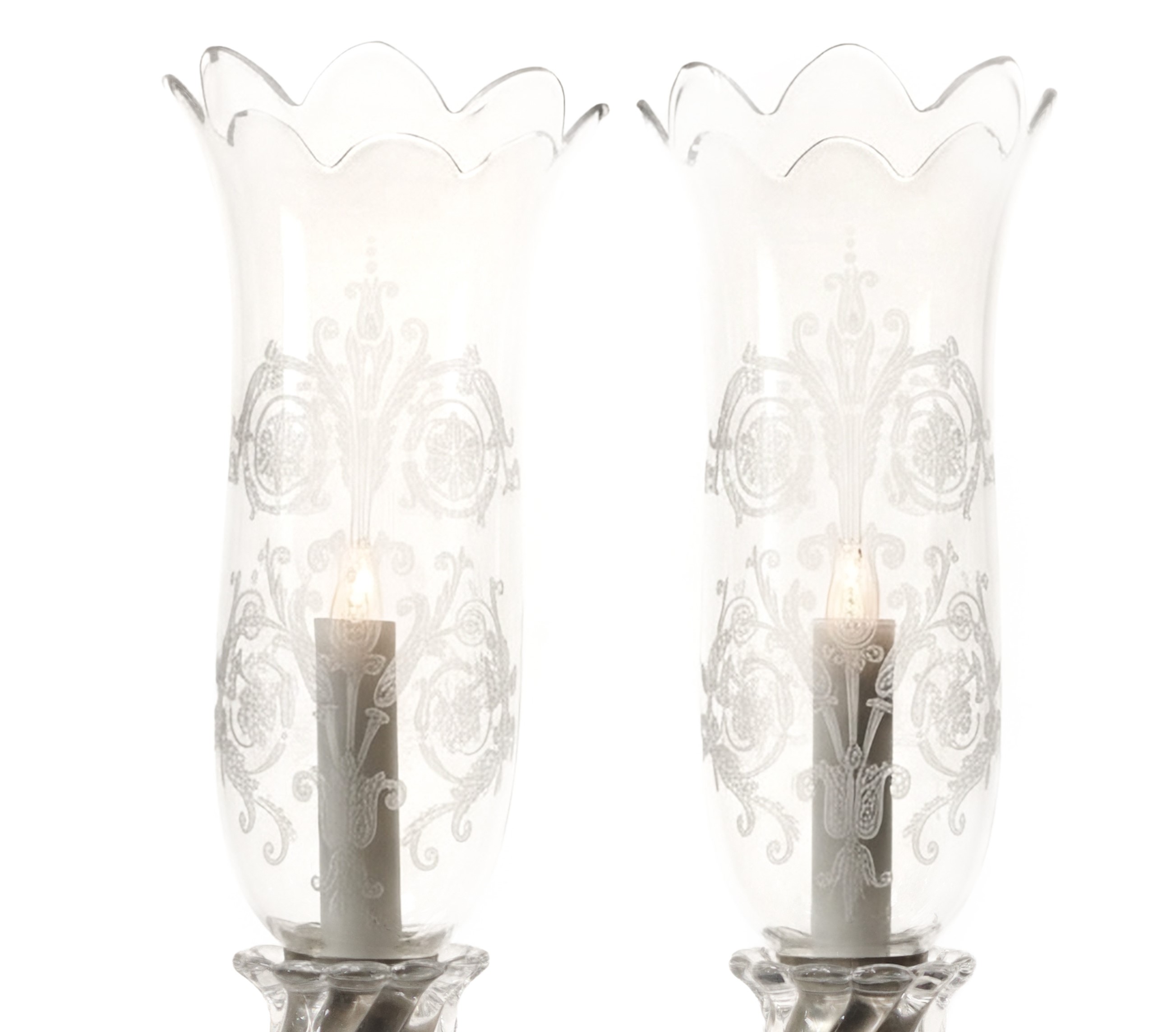Baccarat France - Candelabro “Bambou Tors” elettrificato, manifattura Baccarat