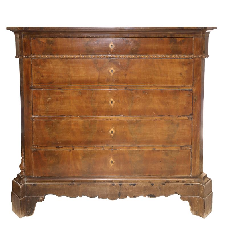 Cassettone a 5 cassetti, mobile in legno